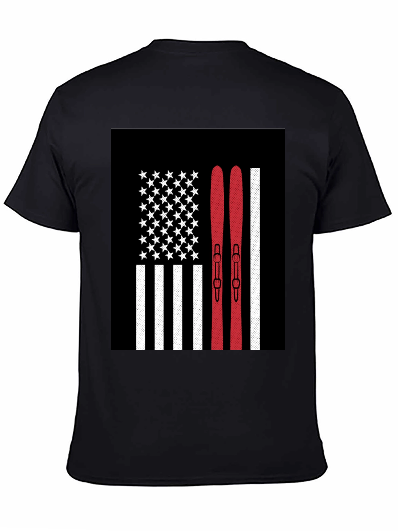 USA Skiing Flag Graphic Tee