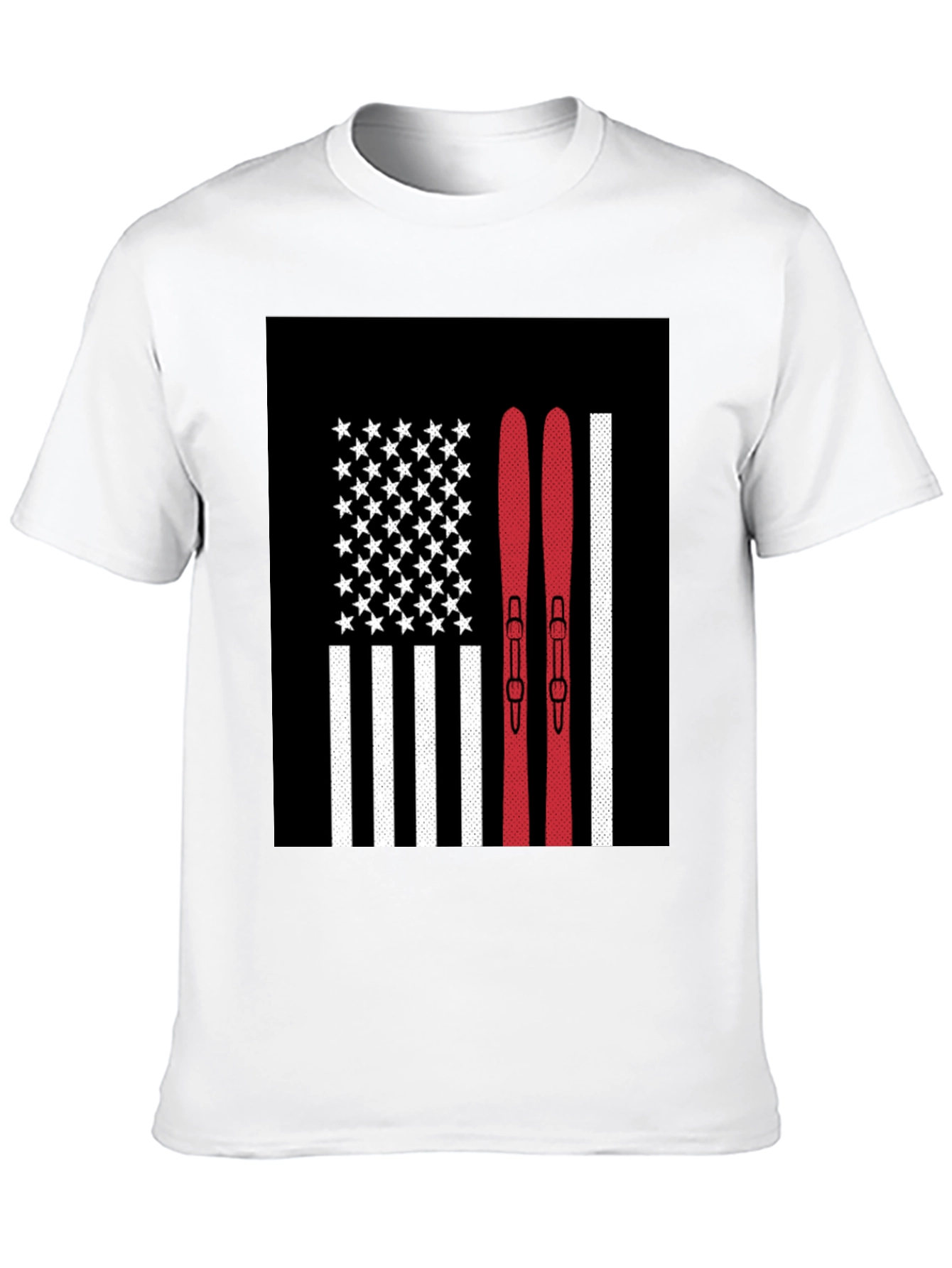 USA Skiing Flag Graphic Tee