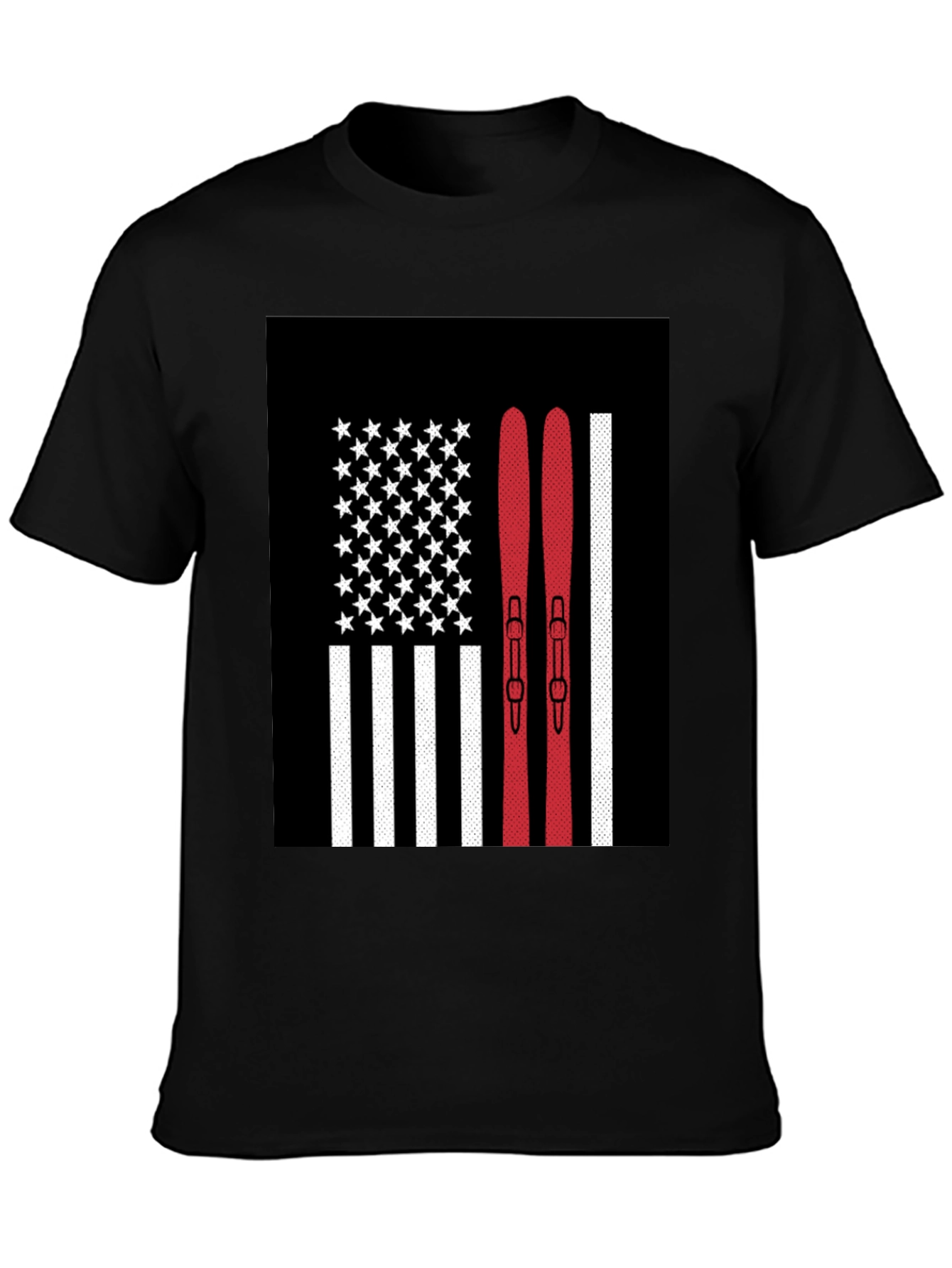 USA Skiing Flag Graphic Tee