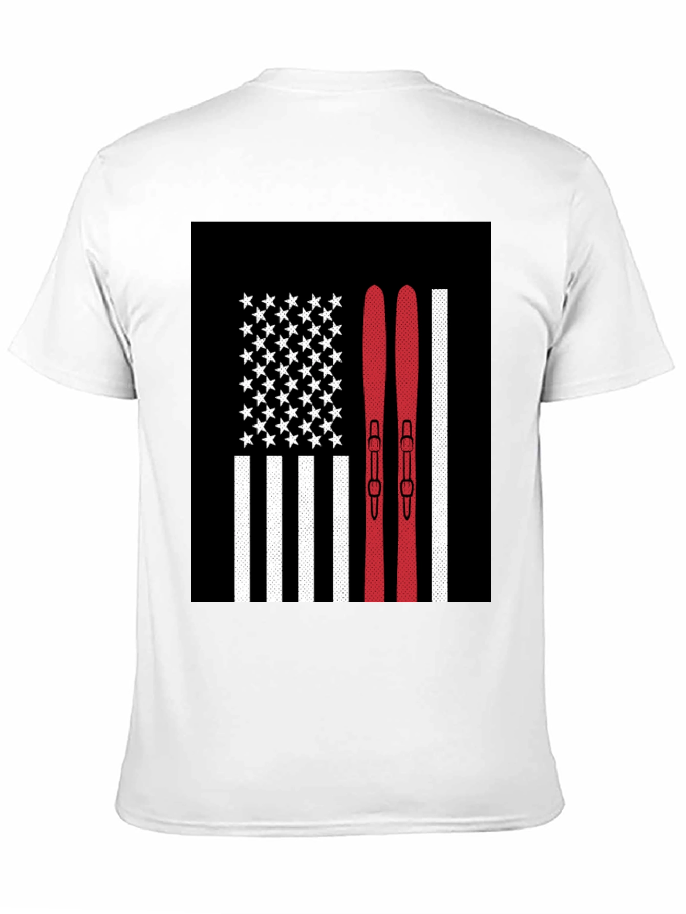 USA Skiing Flag Graphic Tee