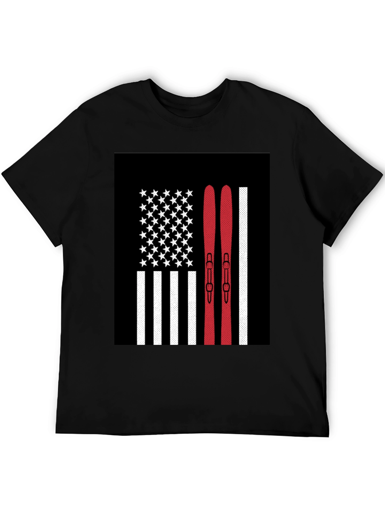 USA Skiing Flag Graphic Tee