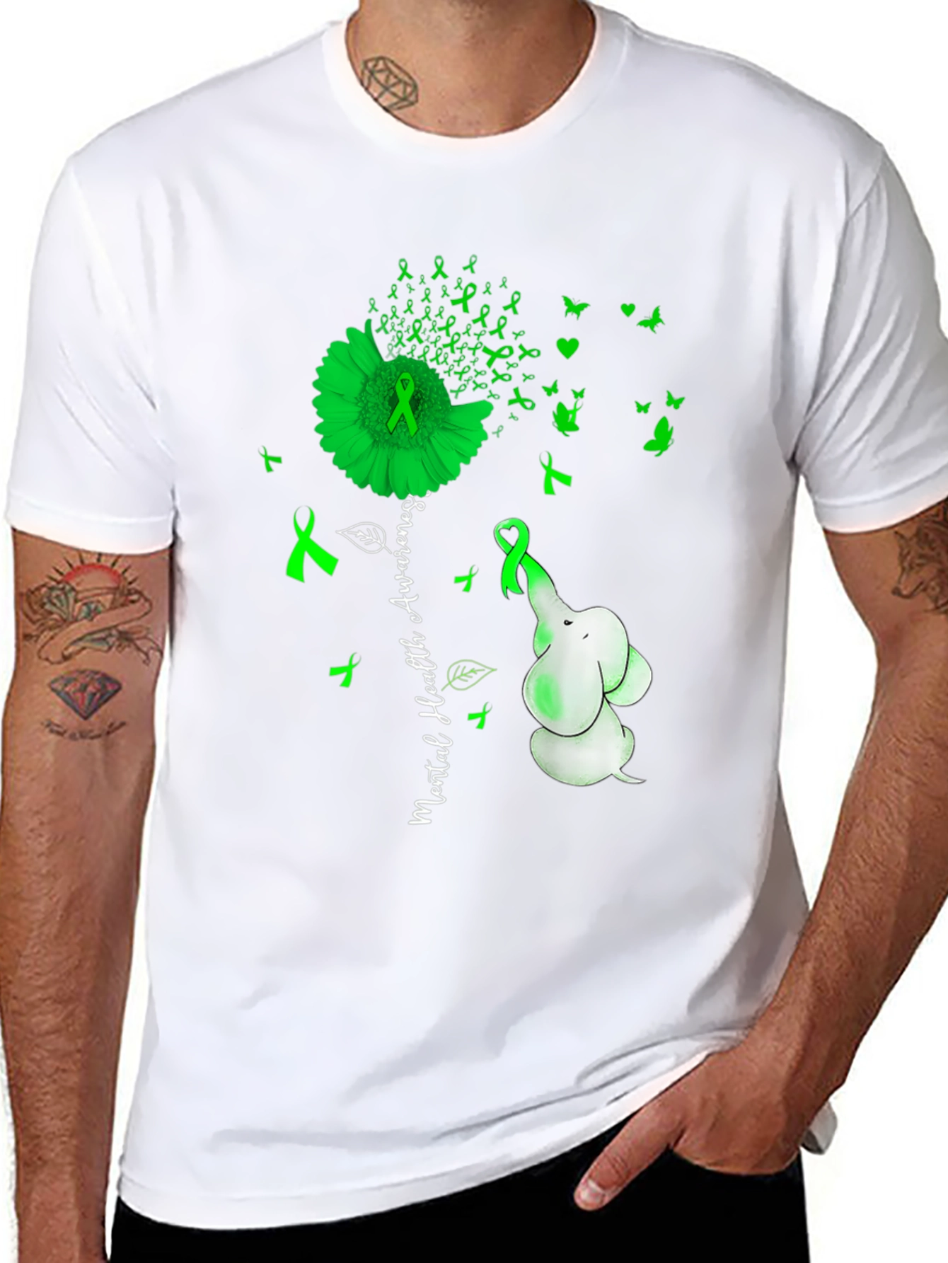 Mental Health Awareness Elephant T-Shirt