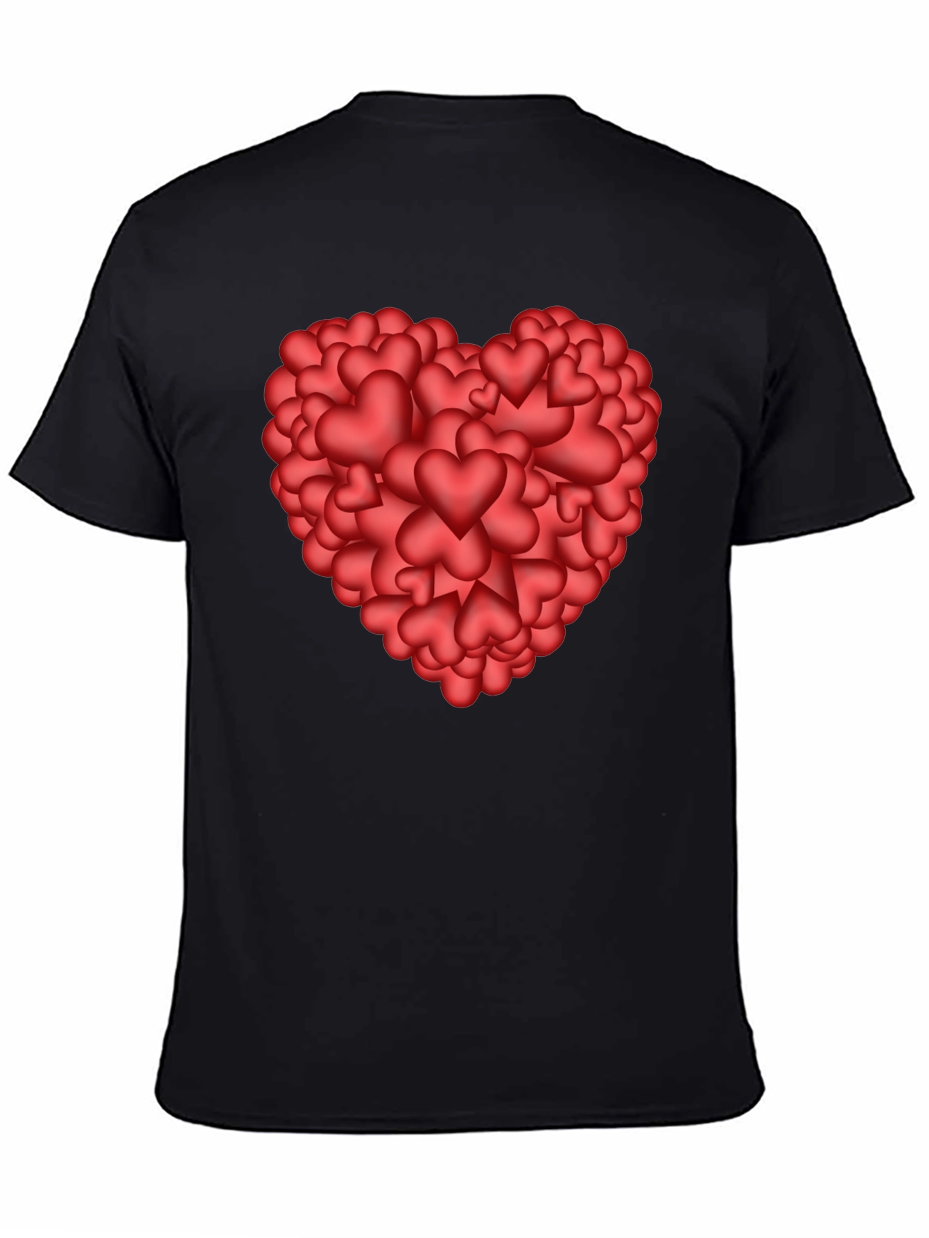 Heart of Hearts Graphic Tee - Black Casual Shirt