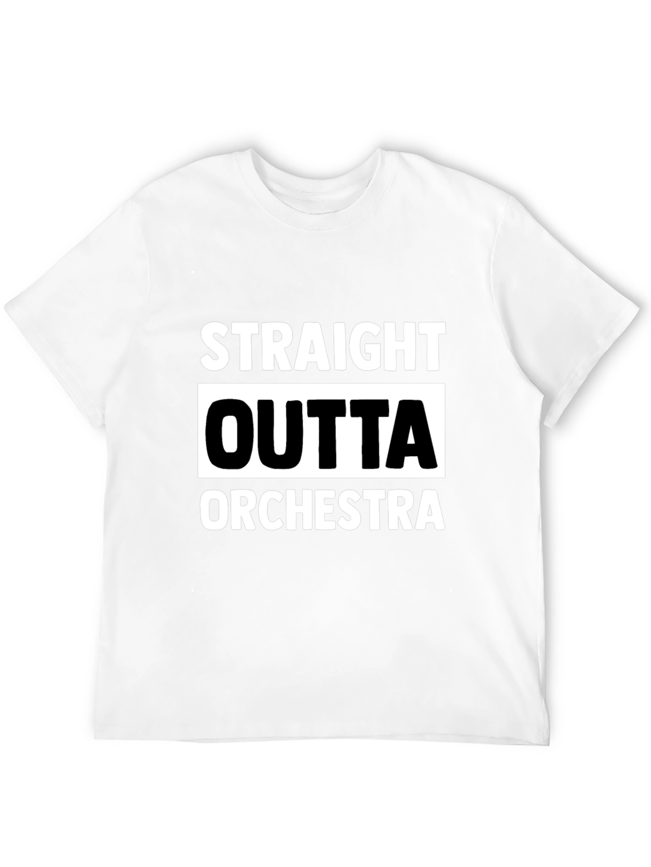 Straight Outta Orchestra Black T-Shirt