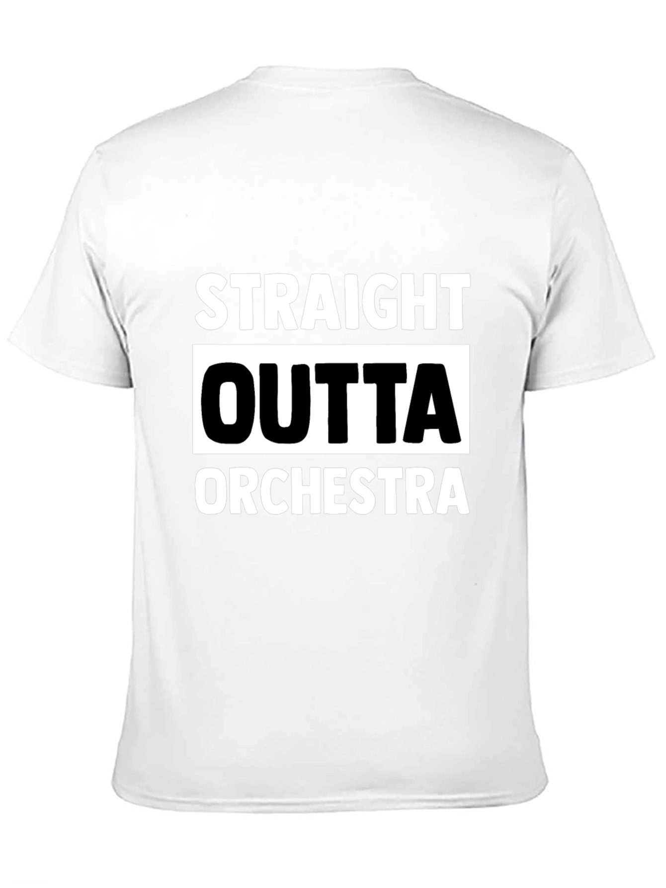 Straight Outta Orchestra Black T-Shirt