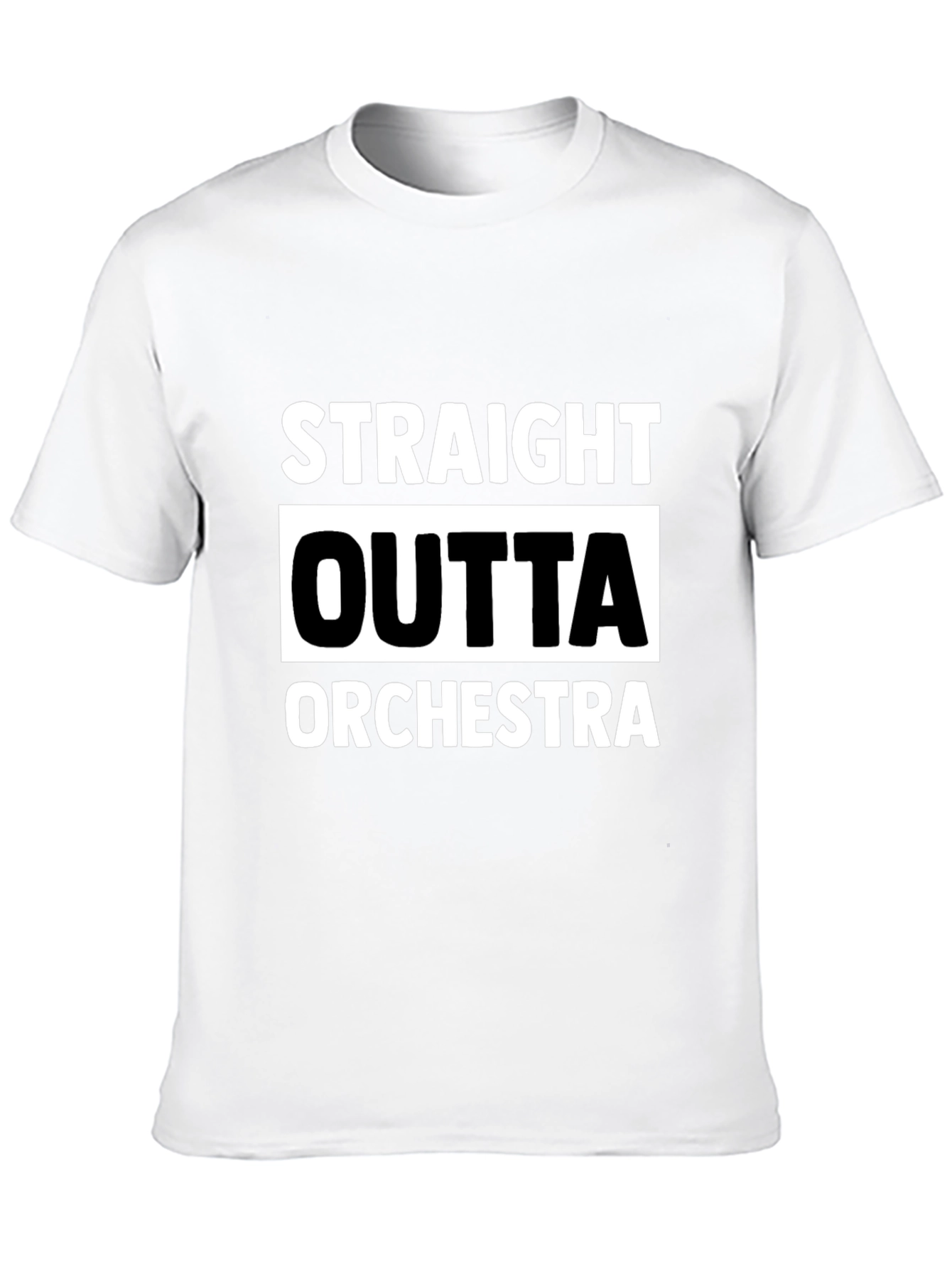 Straight Outta Orchestra Black T-Shirt