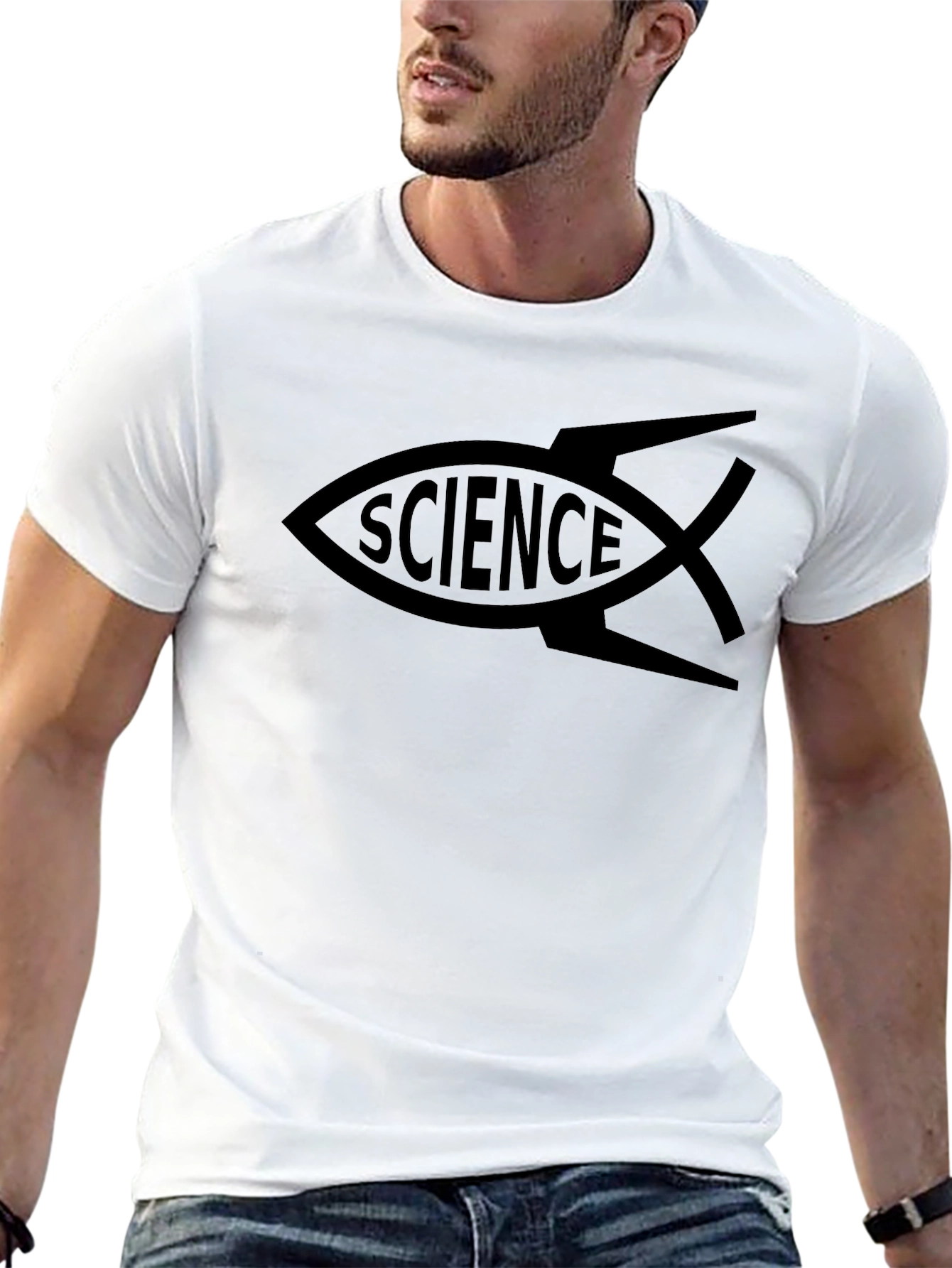 Science Fish T-Shirt - Black