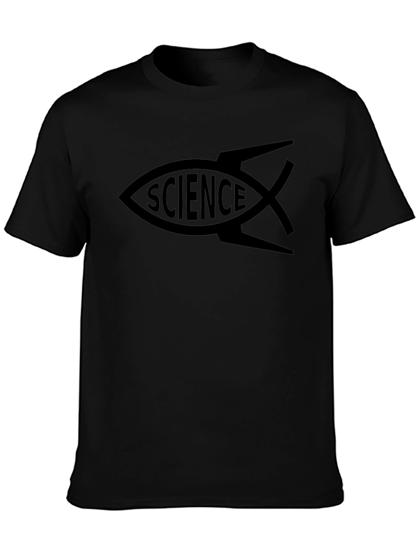 Science Fish T-Shirt - Black