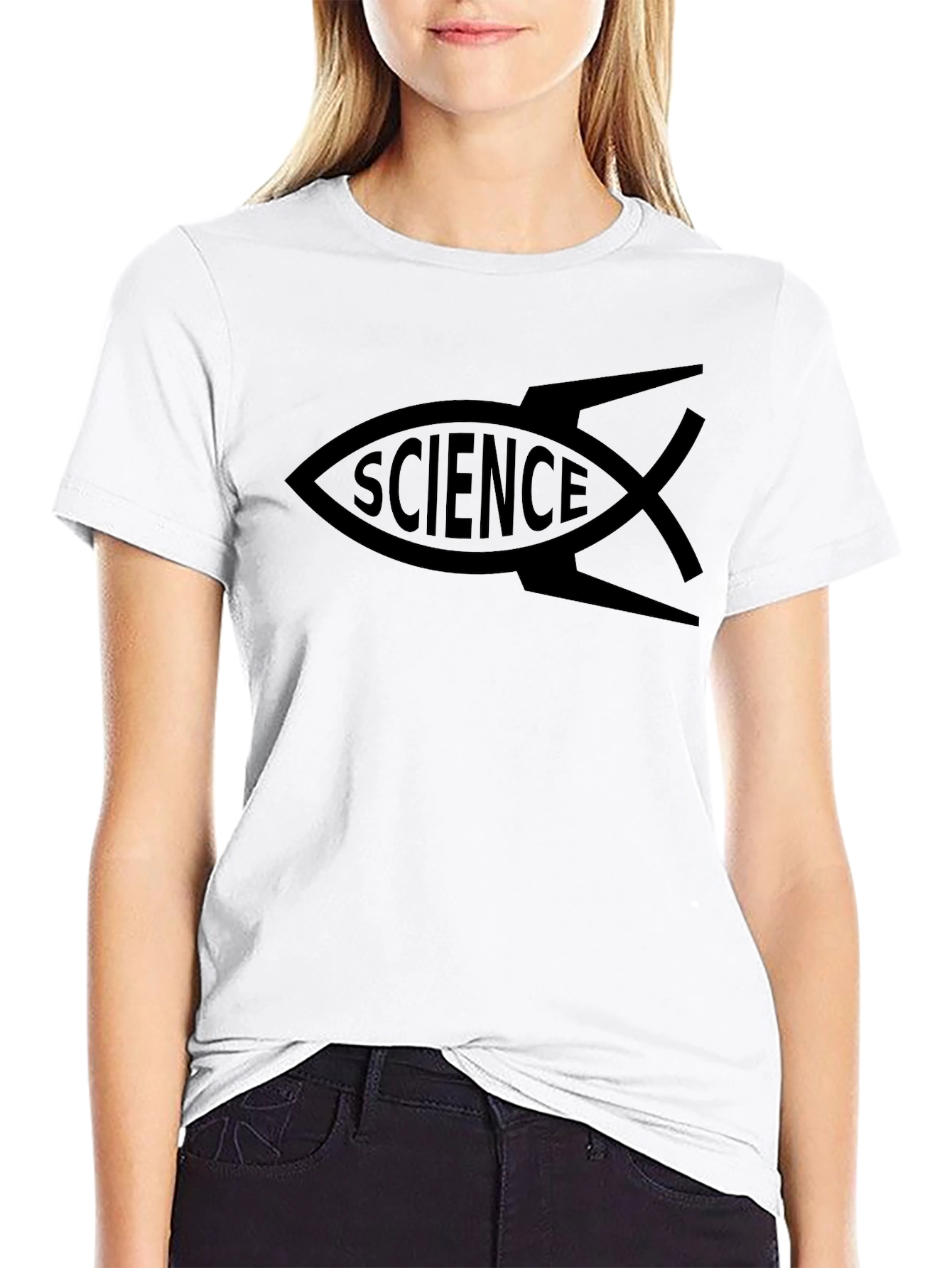 Science Fish T-Shirt - Black