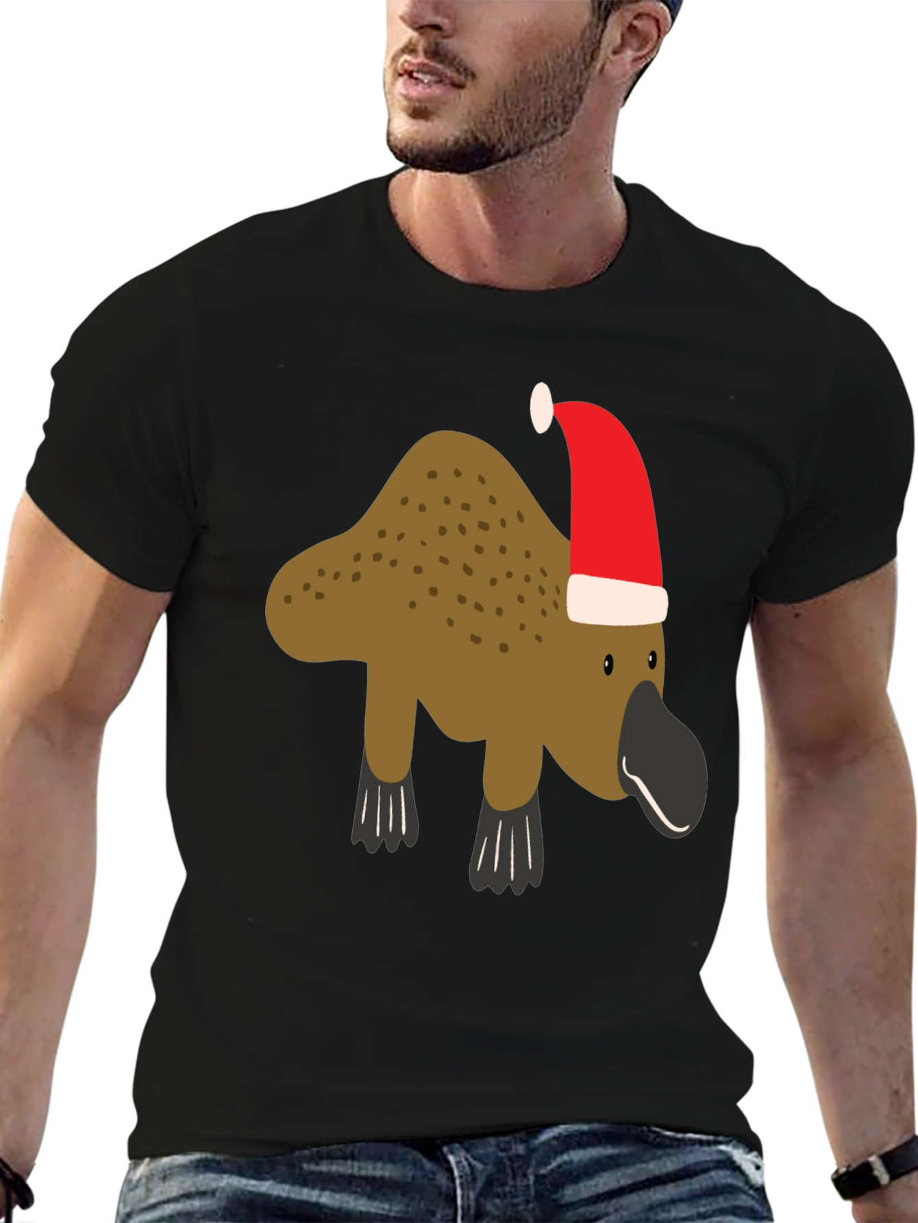 Festive Platypus Christmas T-Shirt