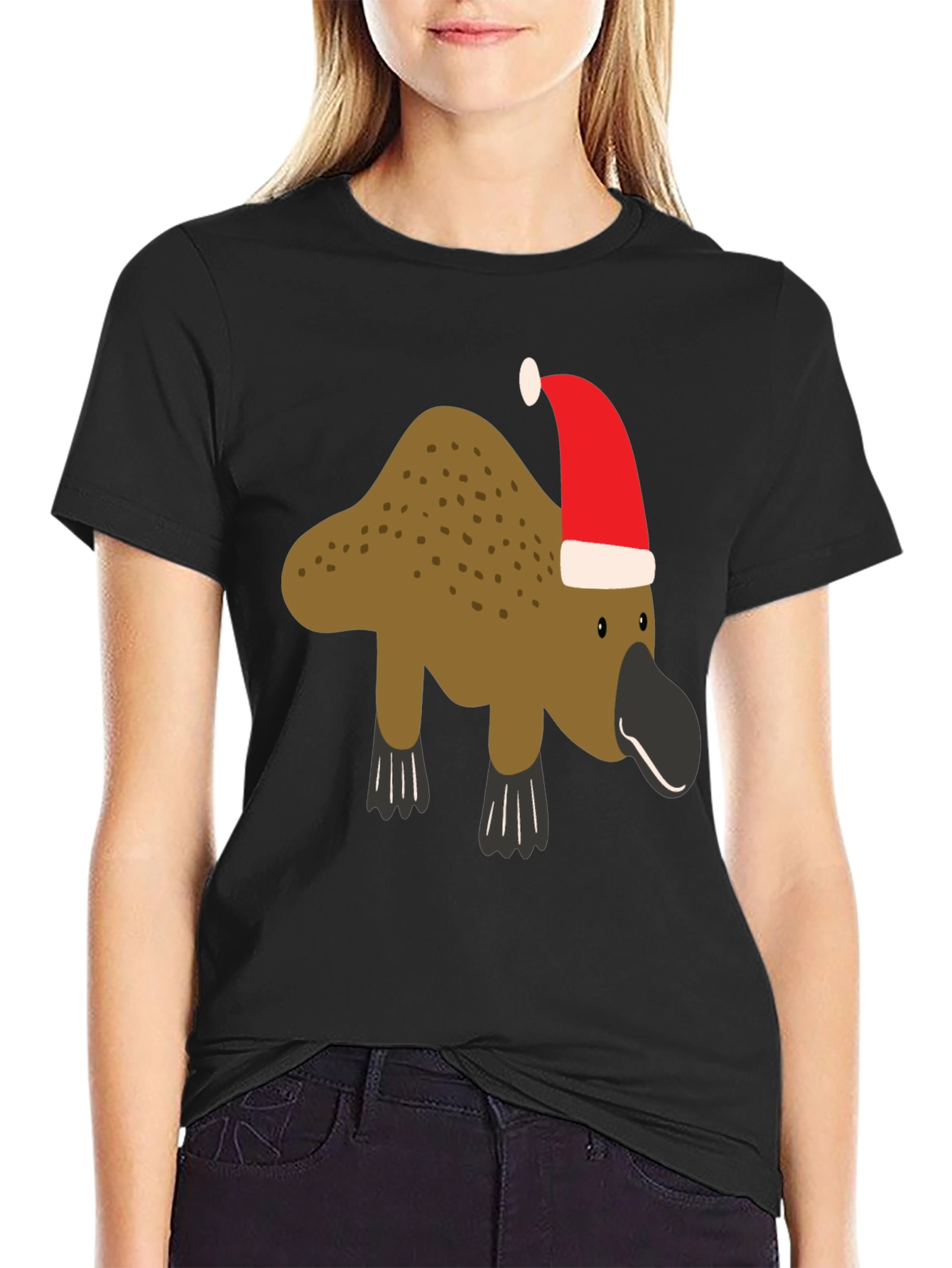 Festive Platypus Christmas T-Shirt