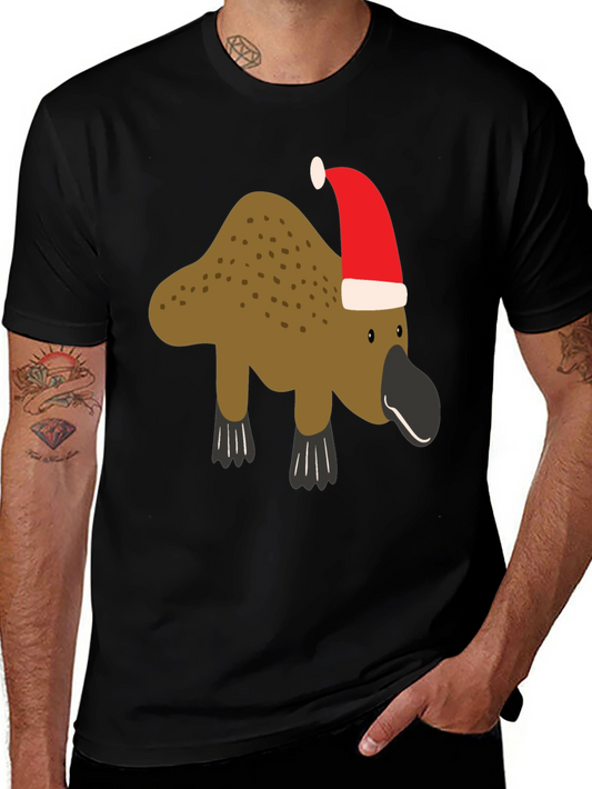 Festive Platypus Christmas T-Shirt