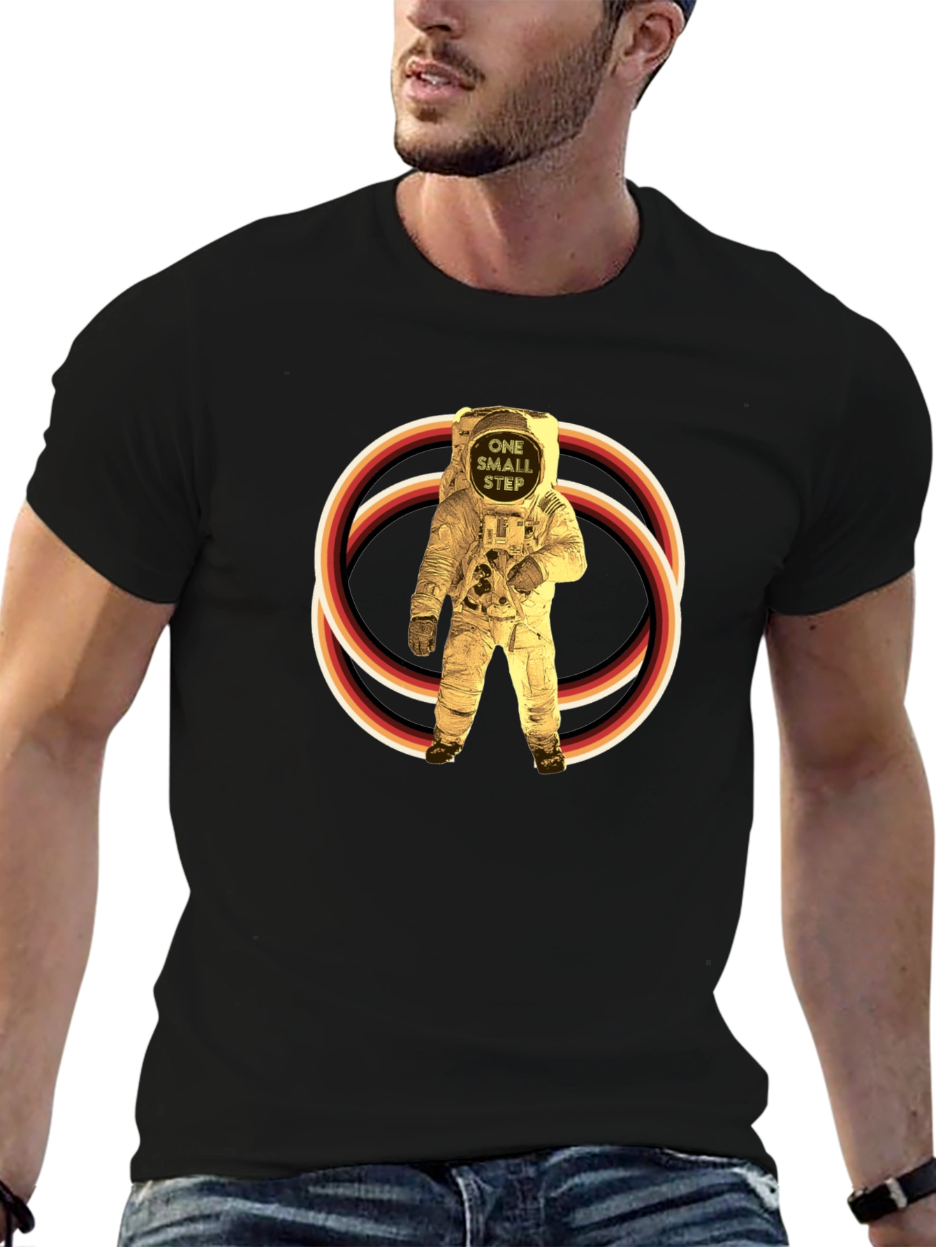 Retro Astronaut Graphic T-Shirt