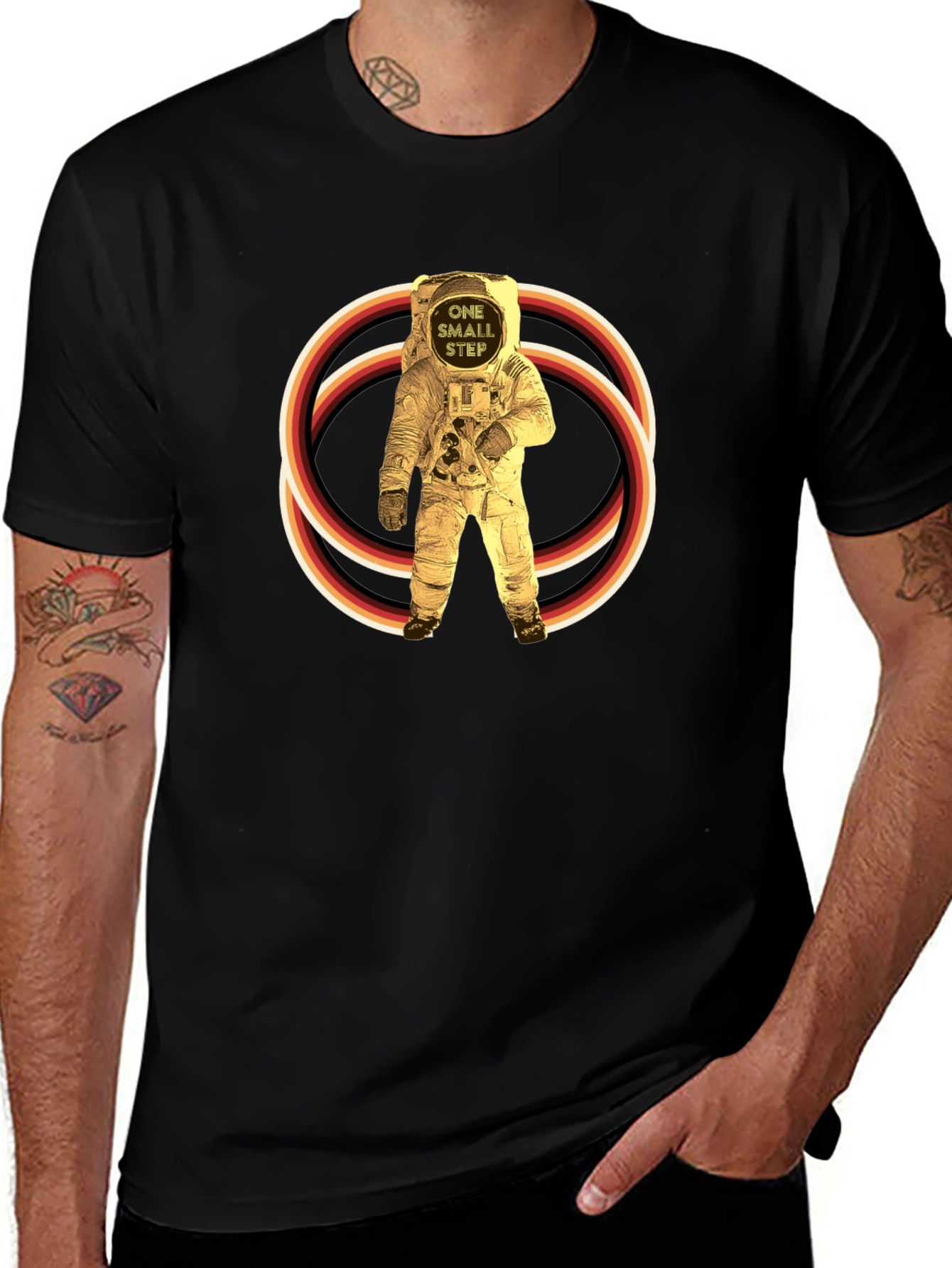 Retro Astronaut Graphic T-Shirt