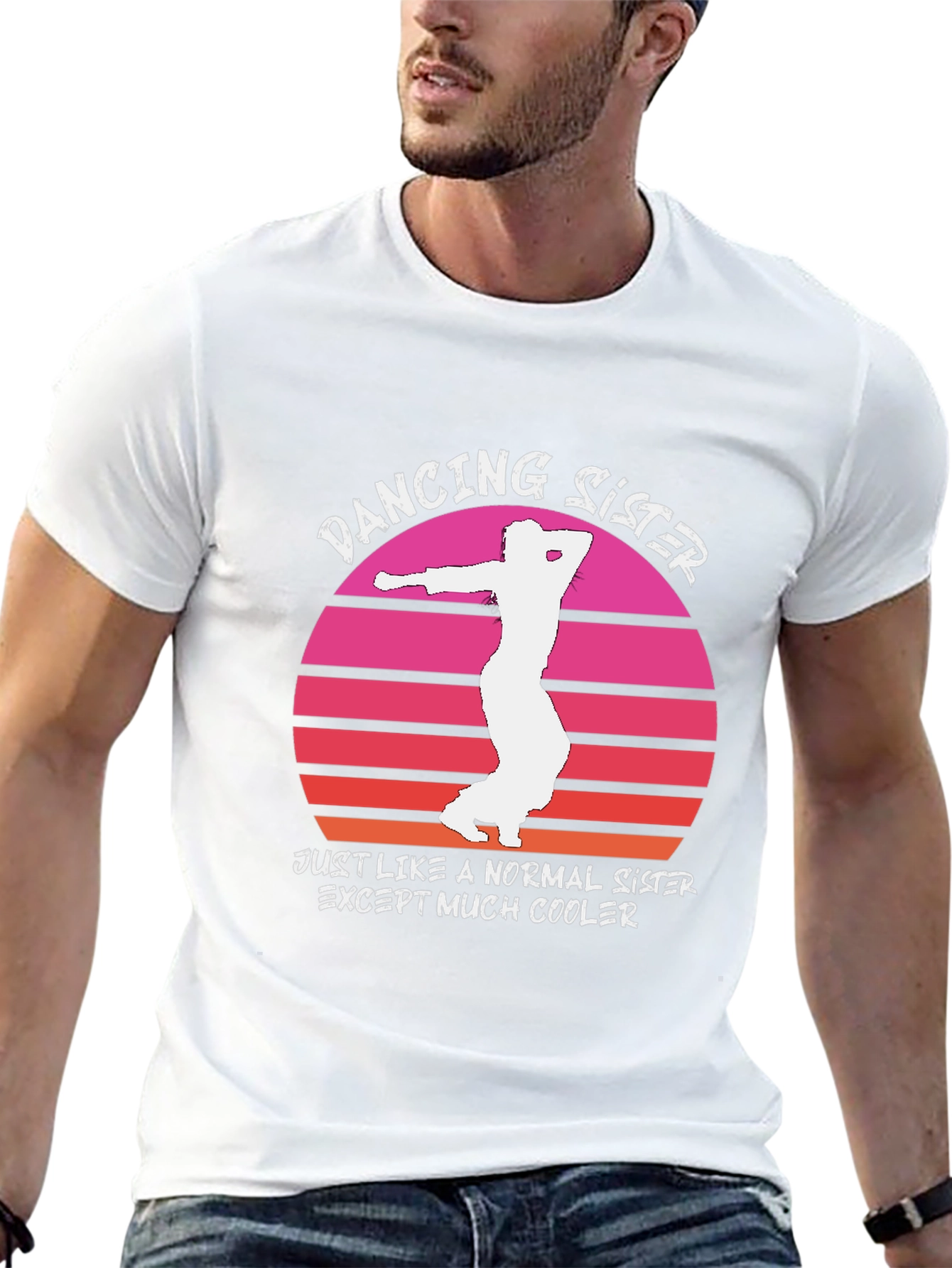 Dancing Sister Graphic Tee - Cool & Fun!