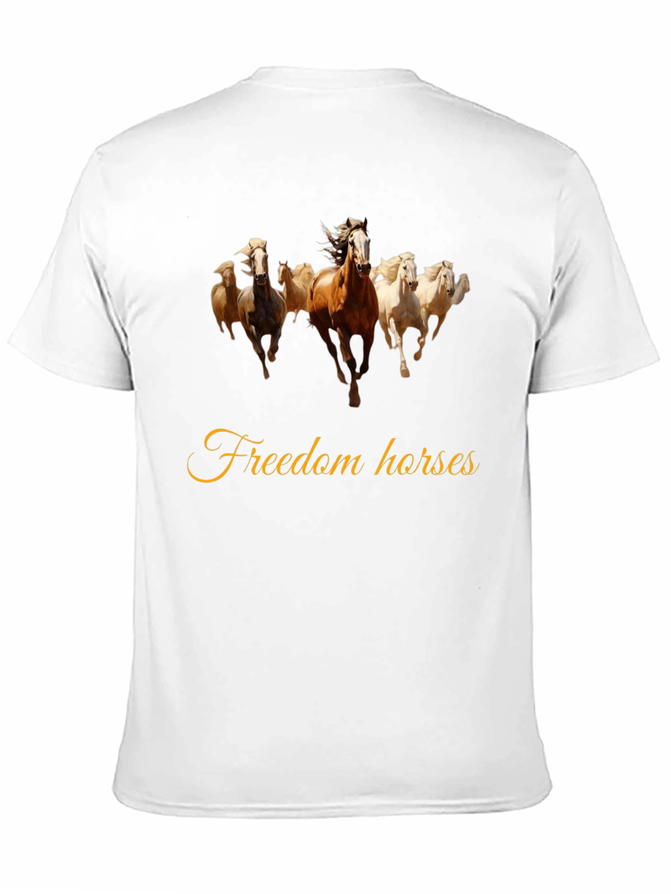 Freedom Horses Black T-Shirt