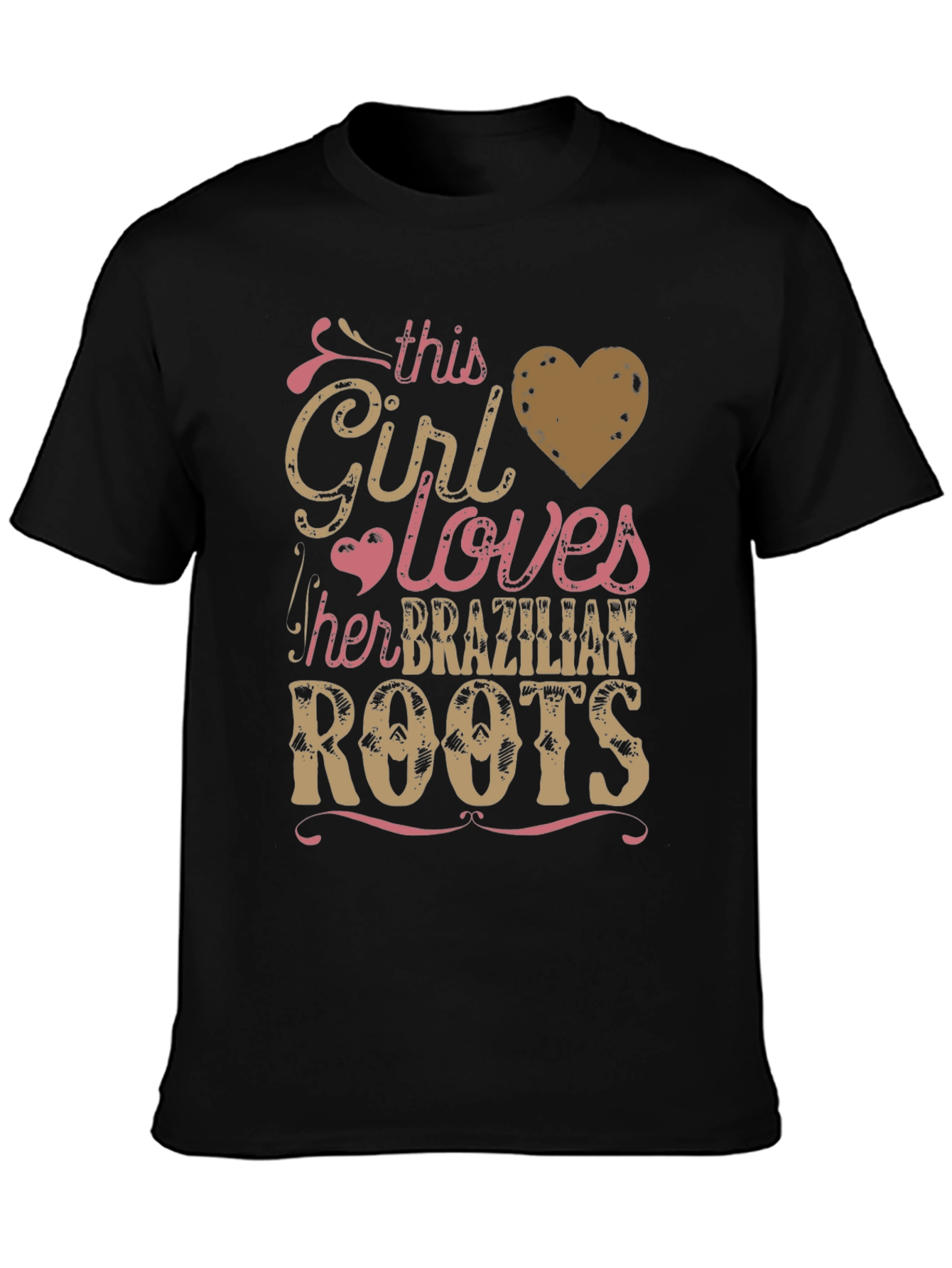 Girl Loves Brazilian Roots Graphic T-Shirt