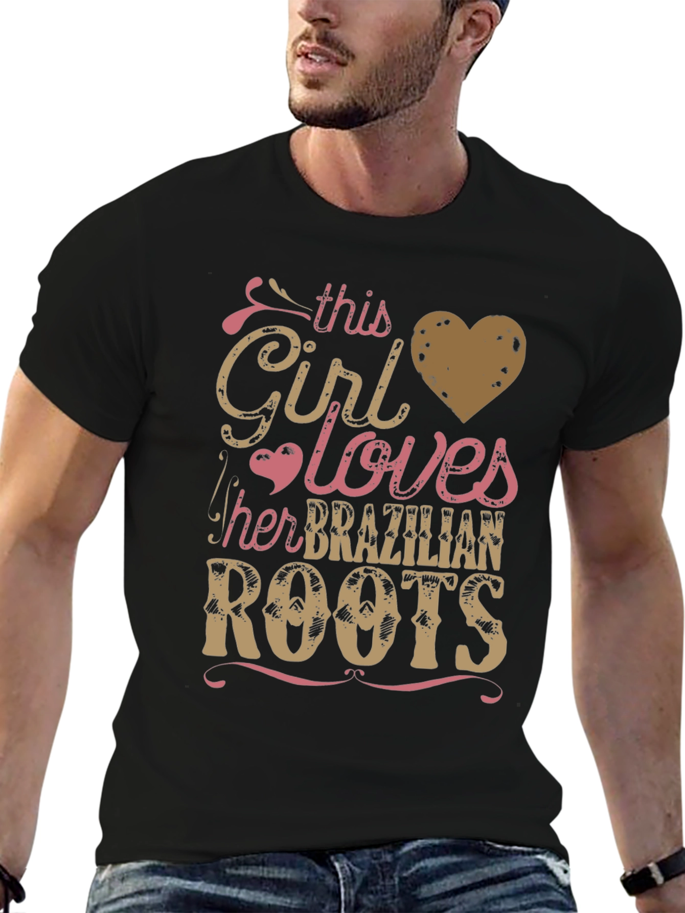 Girl Loves Brazilian Roots Graphic T-Shirt