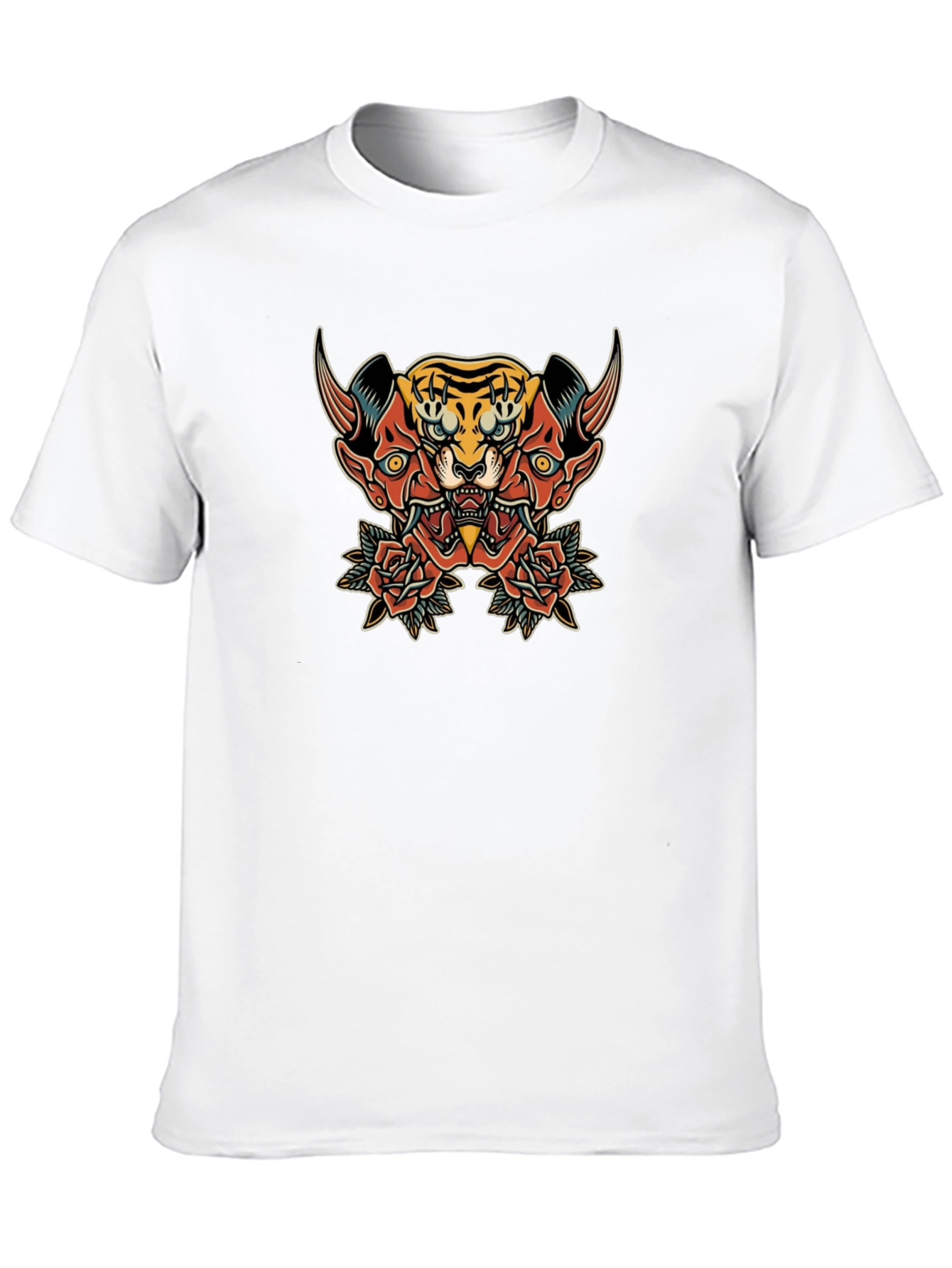 Tiger Oni Graphic Black T-Shirt