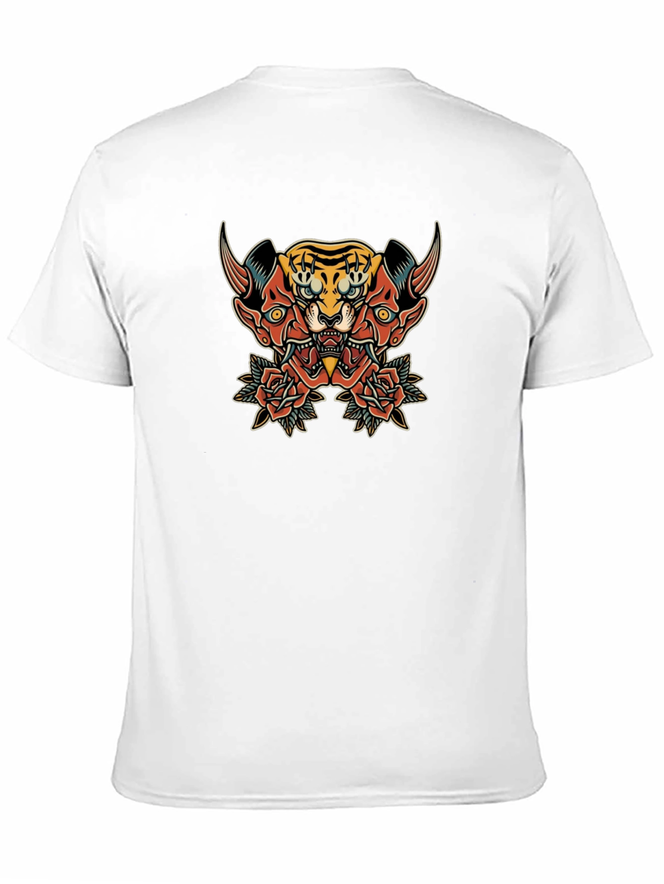 Tiger Oni Graphic Black T-Shirt