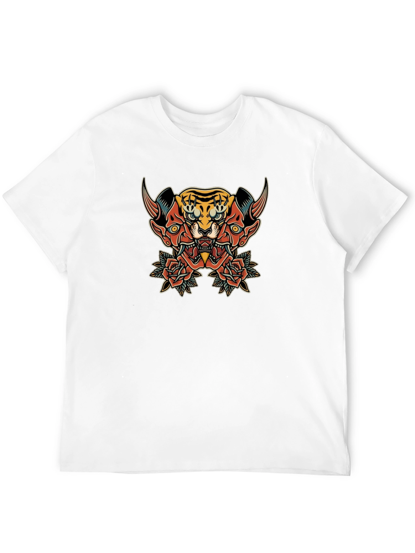 Tiger Oni Graphic Black T-Shirt