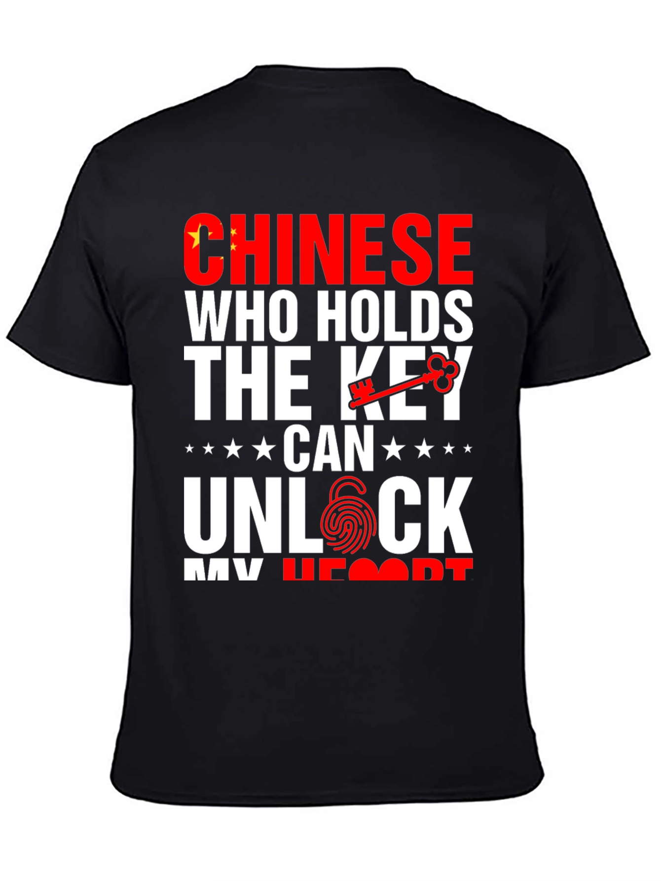 Chinese Key to My Heart Graphic T-Shirt