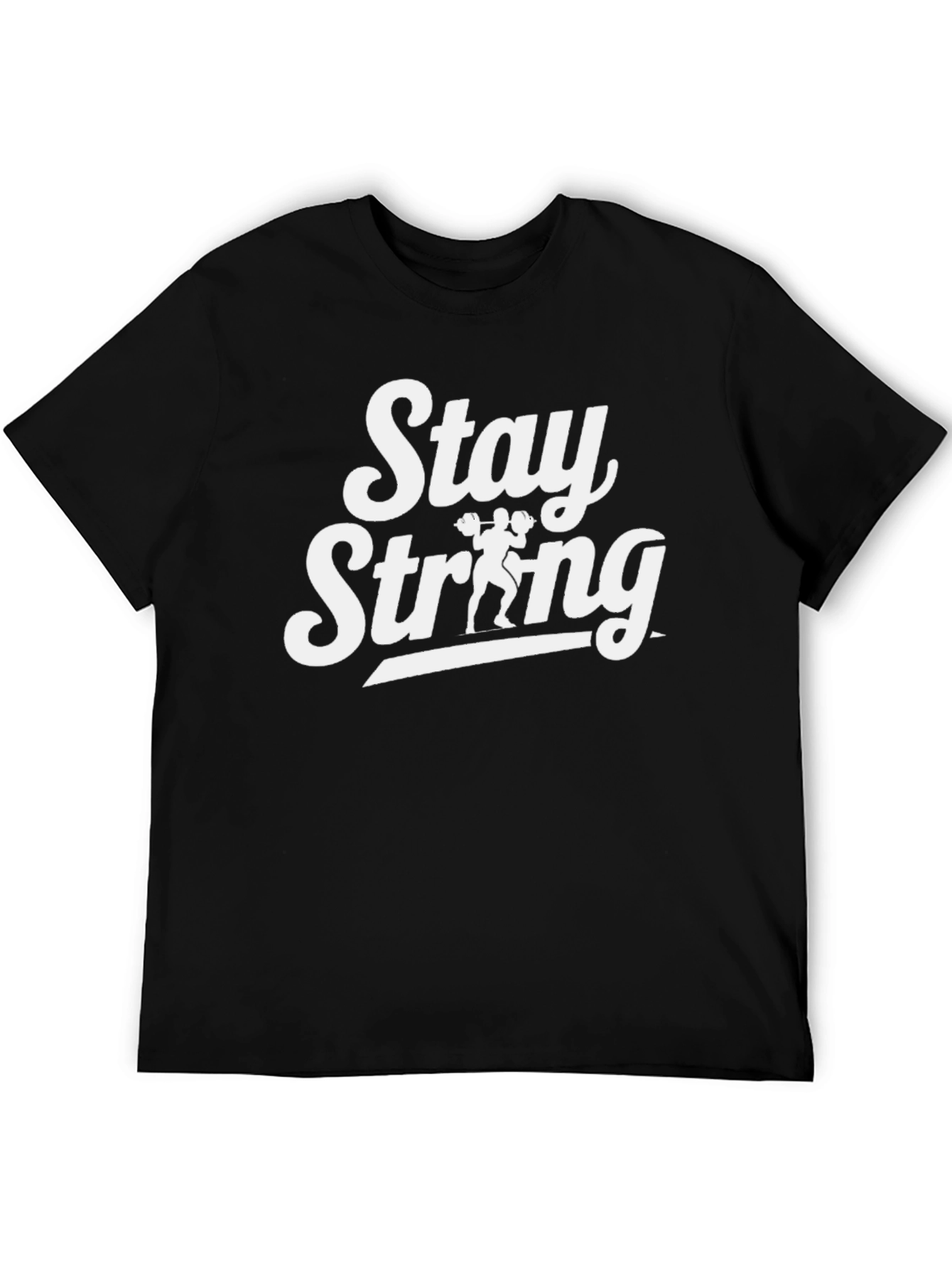 Stay Strong Graphic Tee - Black T-Shirt