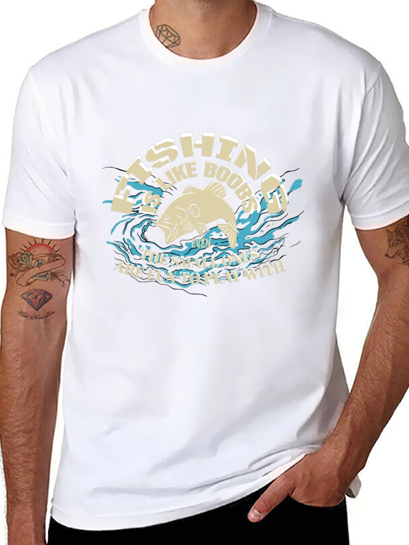 Fishing Like Boobs Funny T-Shirt