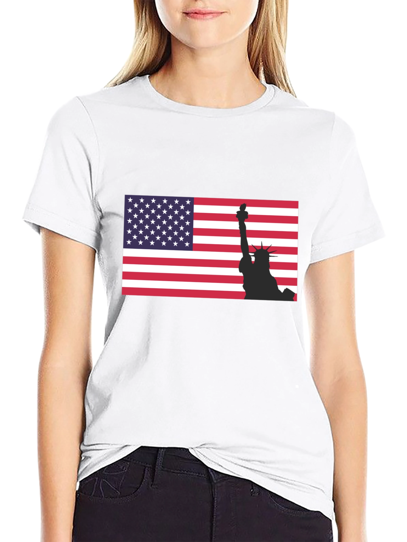 American Flag Liberty Graphic T-Shirt