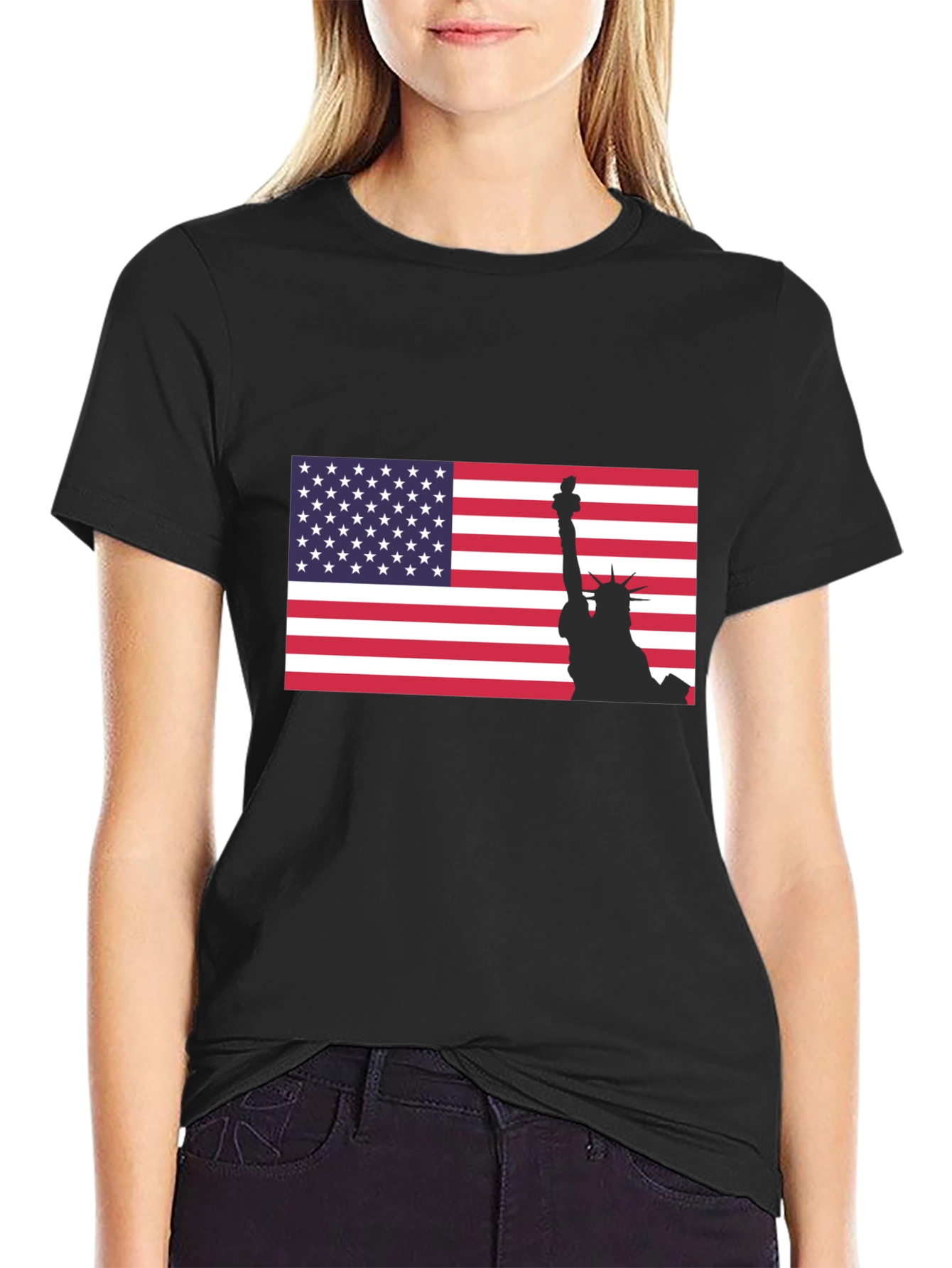 American Flag Liberty Graphic T-Shirt