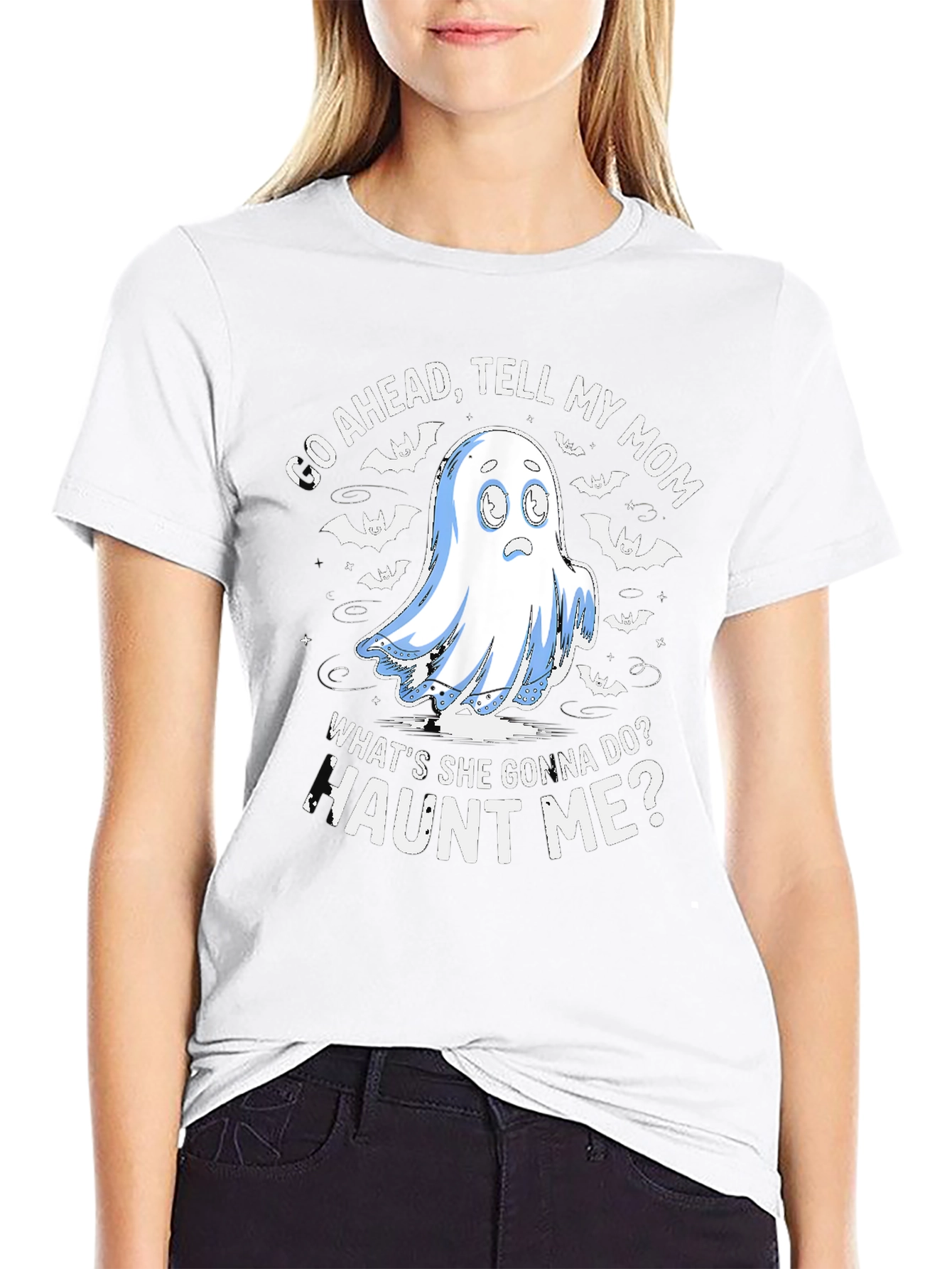 Haunted Humor T-Shirt: Tell My Mom!