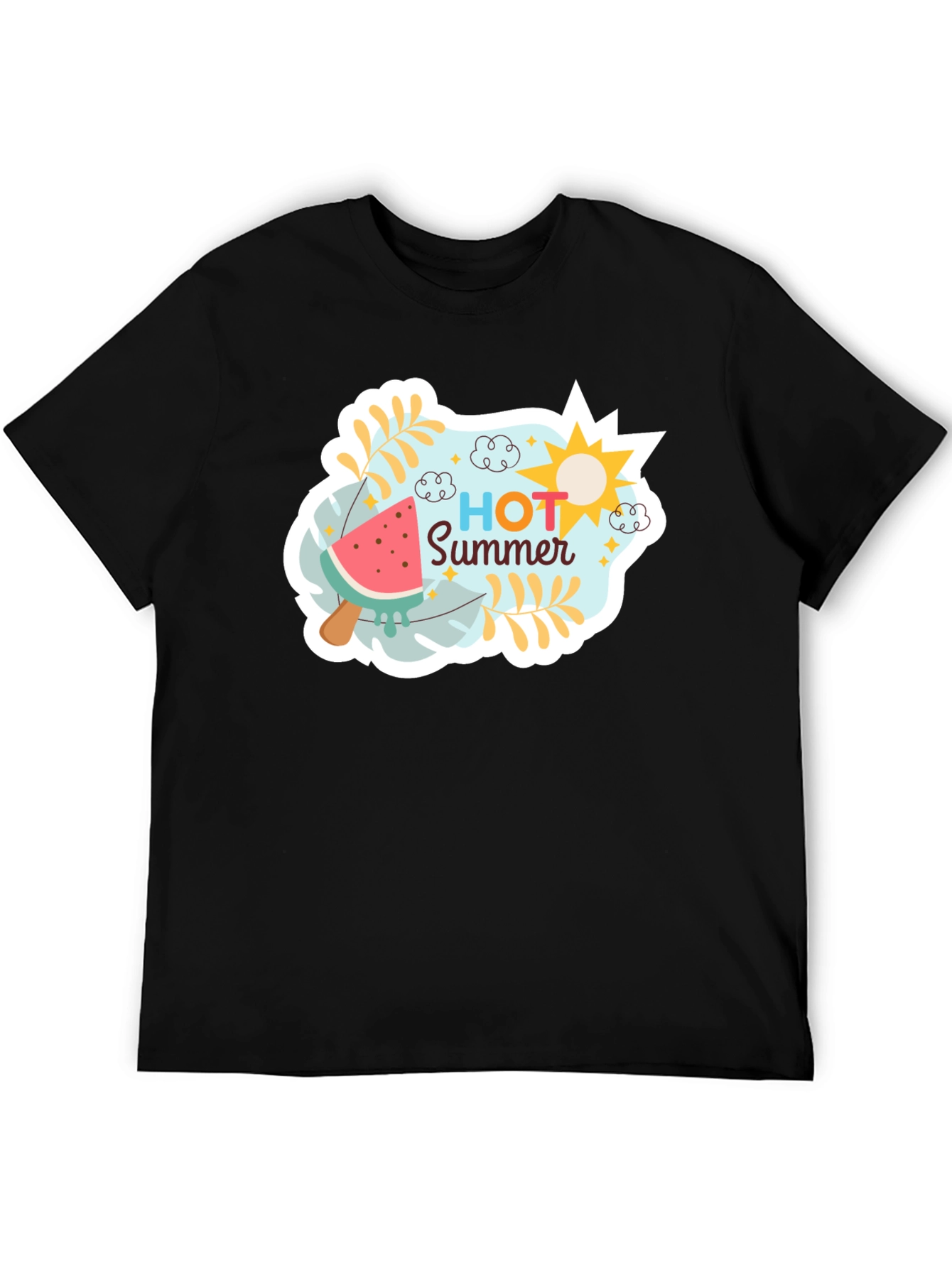 Hot Summer Graphic Tee - Black