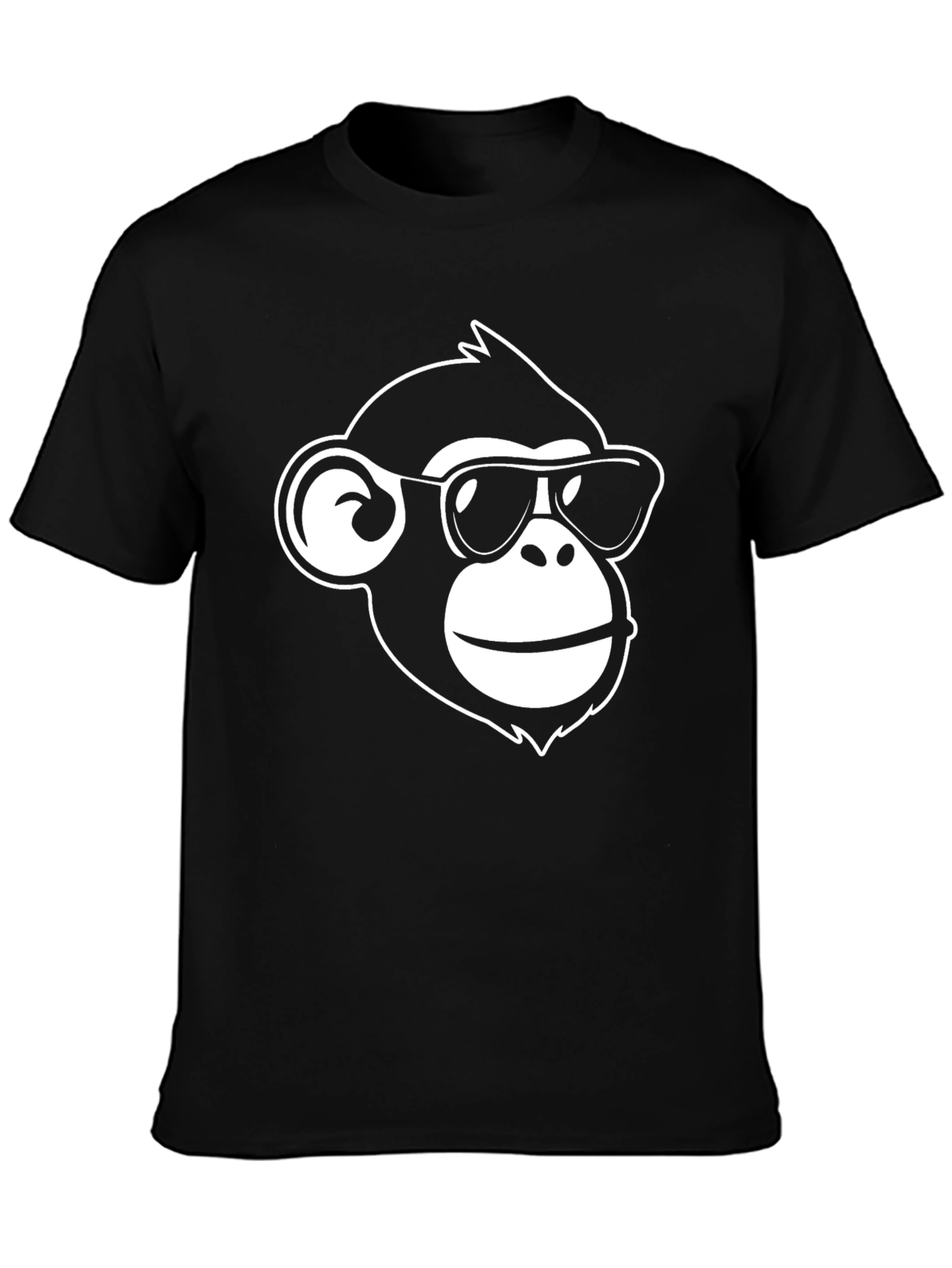 Cool Monkey Graphic Tee - Black Casual Shirt