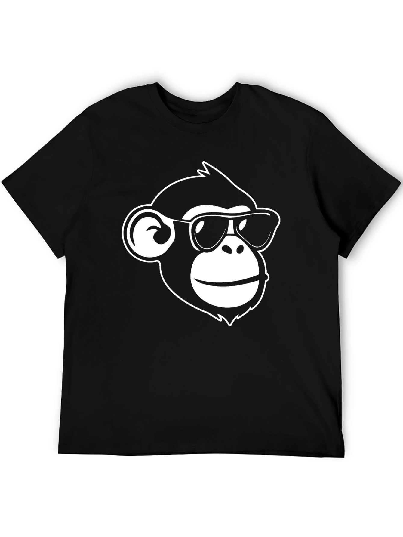 Cool Monkey Graphic Tee - Black Casual Shirt