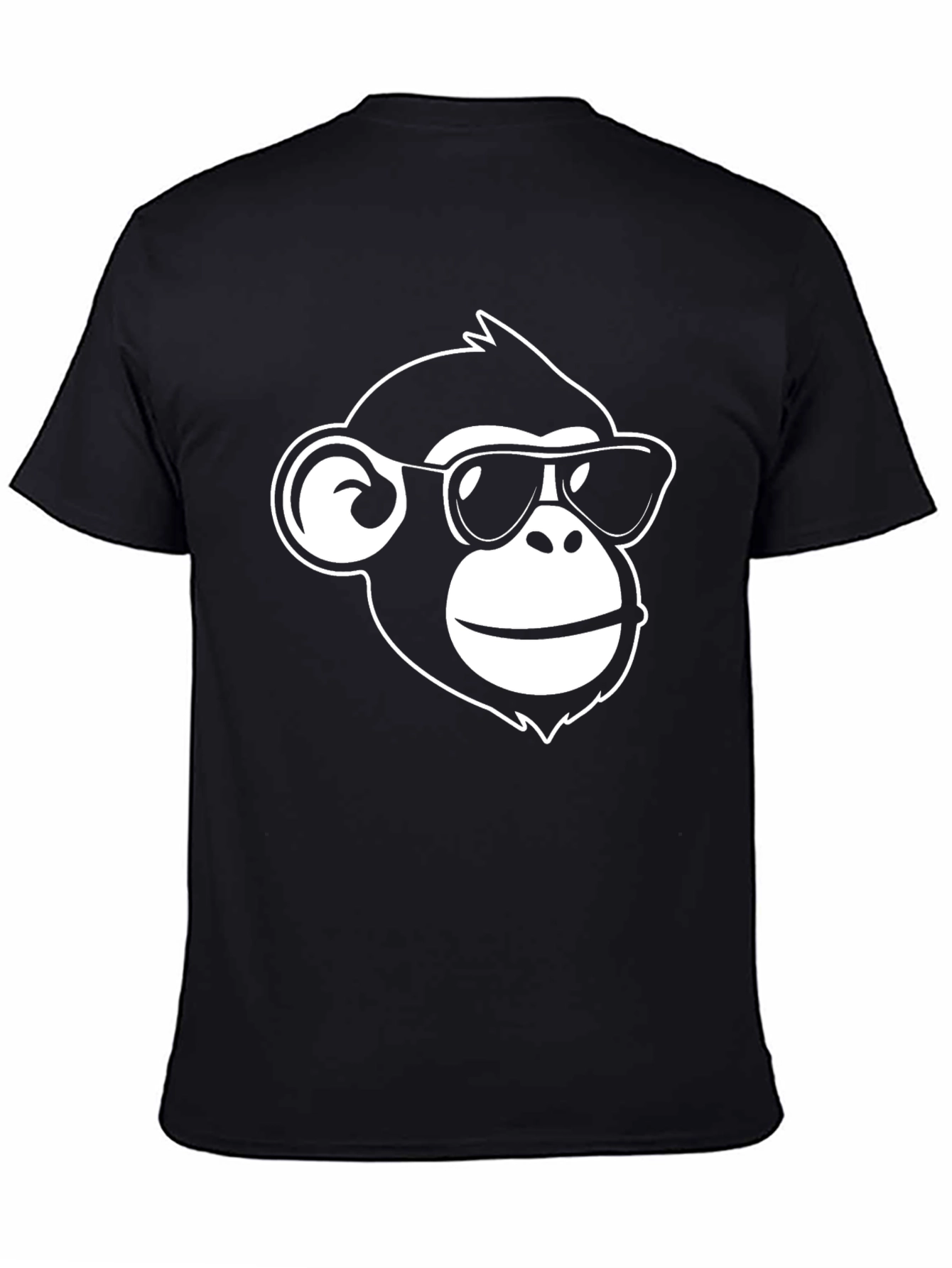 Cool Monkey Graphic Tee - Black Casual Shirt
