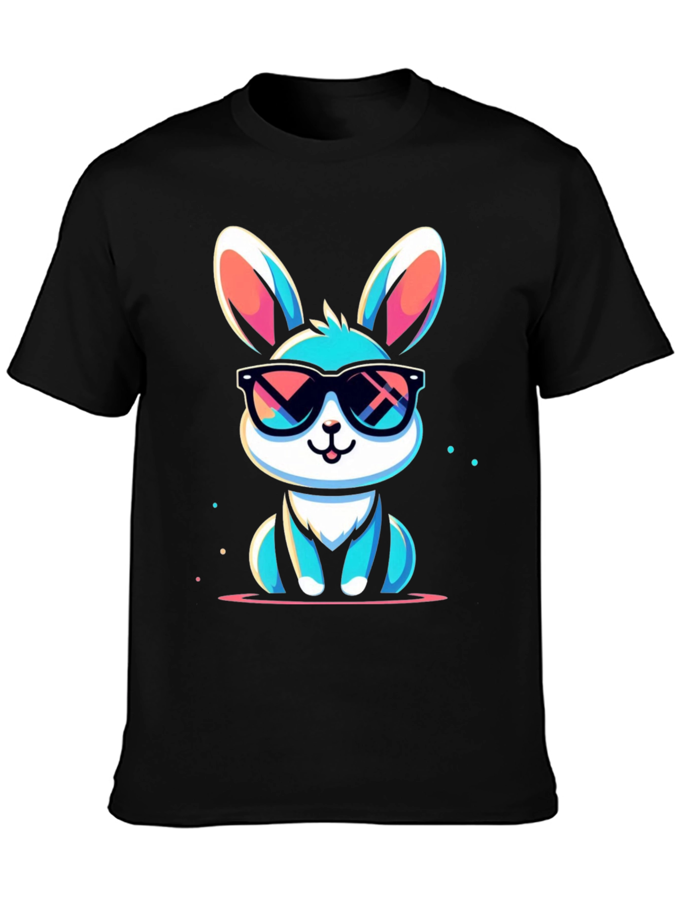 Cool Bunny Graphic Tee - Stylish Unisex T-Shirt