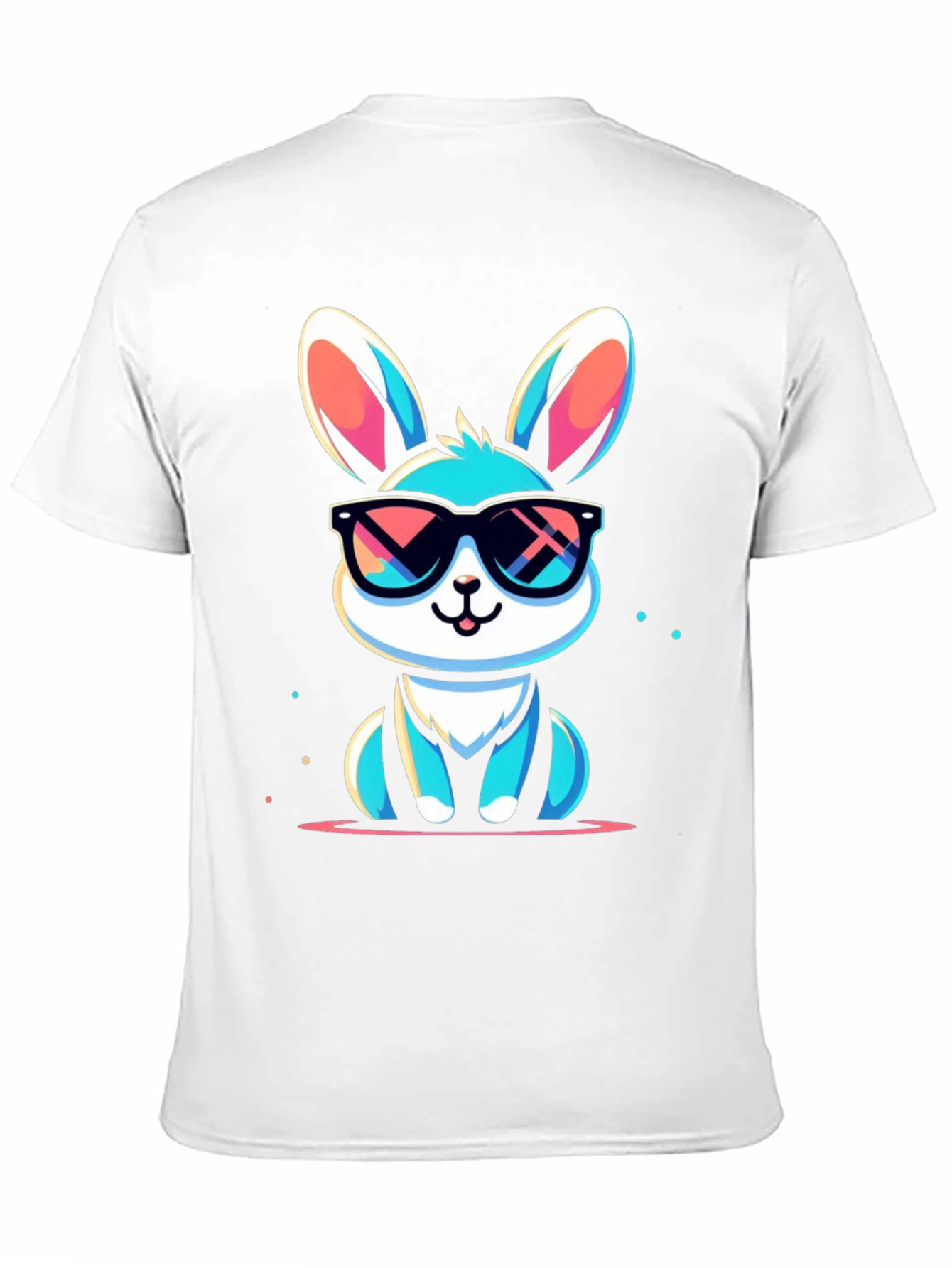 Cool Bunny Graphic Tee - Stylish Unisex T-Shirt