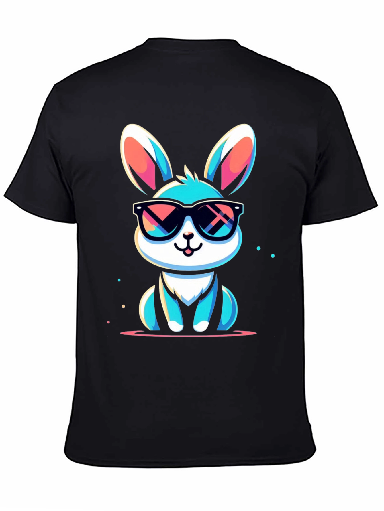 Cool Bunny Graphic Tee - Stylish Unisex T-Shirt