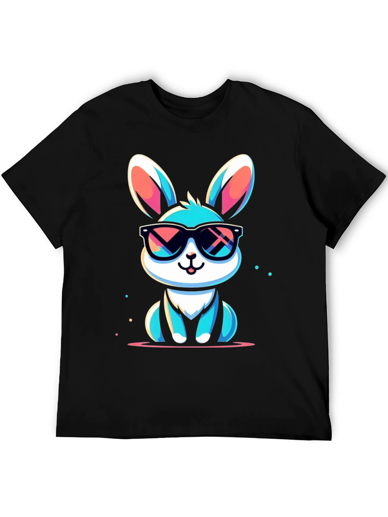 Cool Bunny Graphic Tee - Stylish Unisex T-Shirt