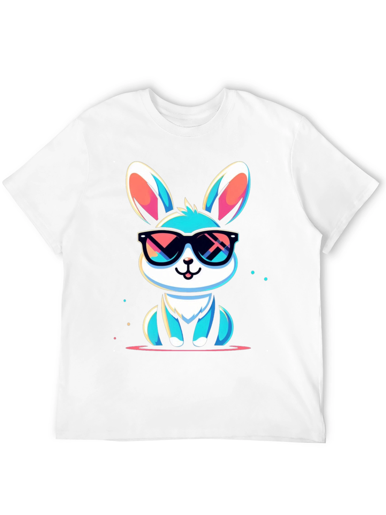 Cool Bunny Graphic Tee - Stylish Unisex T-Shirt