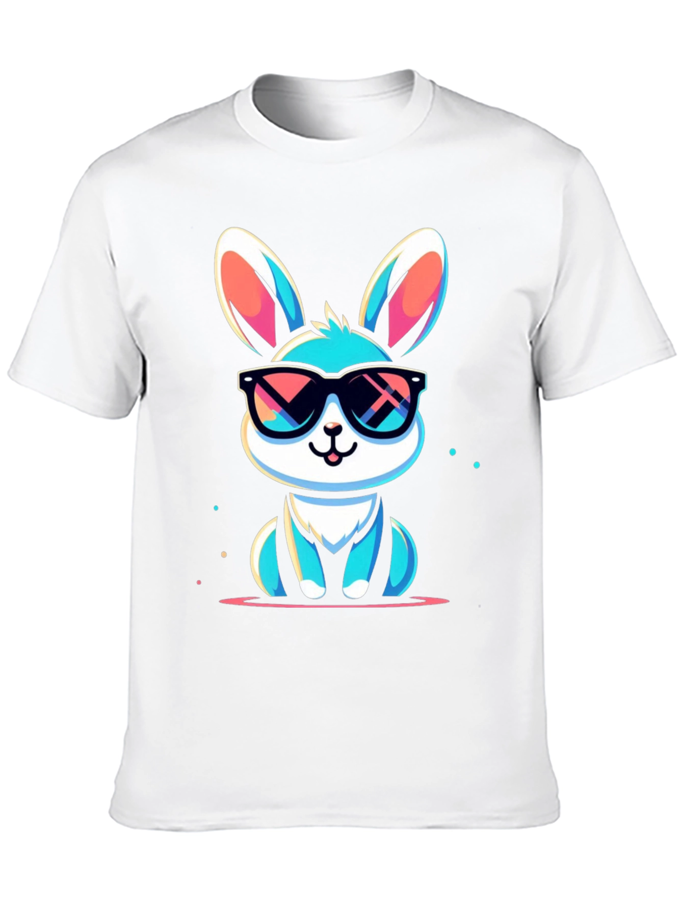 Cool Bunny Graphic Tee - Stylish Unisex T-Shirt