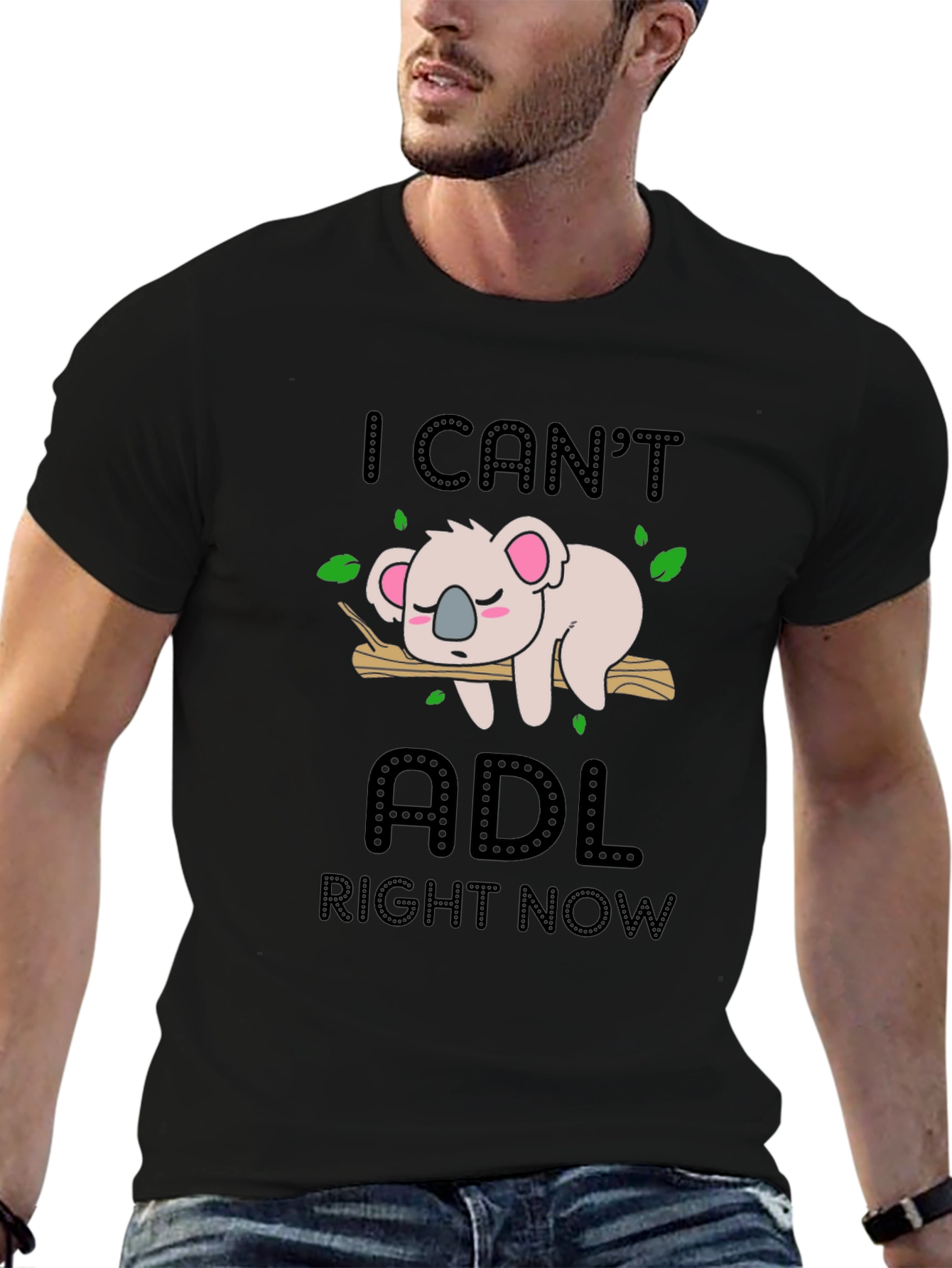 I Cant ADL Right Now Koala Graphic Tee