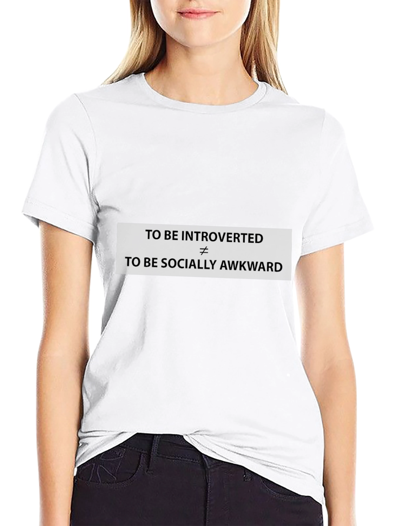 Introverted Not Awkward Graphic Tee - Unisex Black T-Shirt
