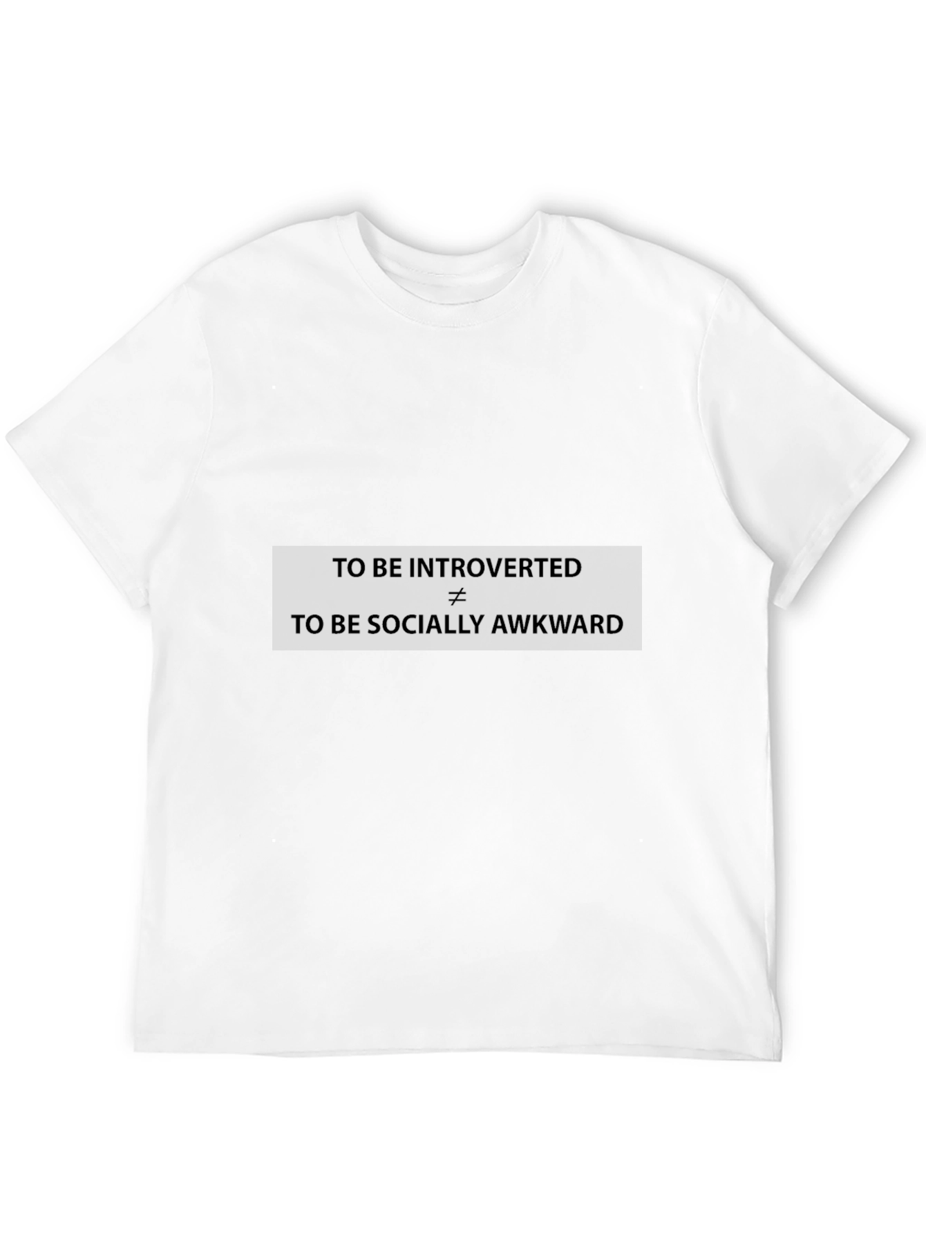 Introverted Not Awkward Graphic Tee - Unisex Black T-Shirt