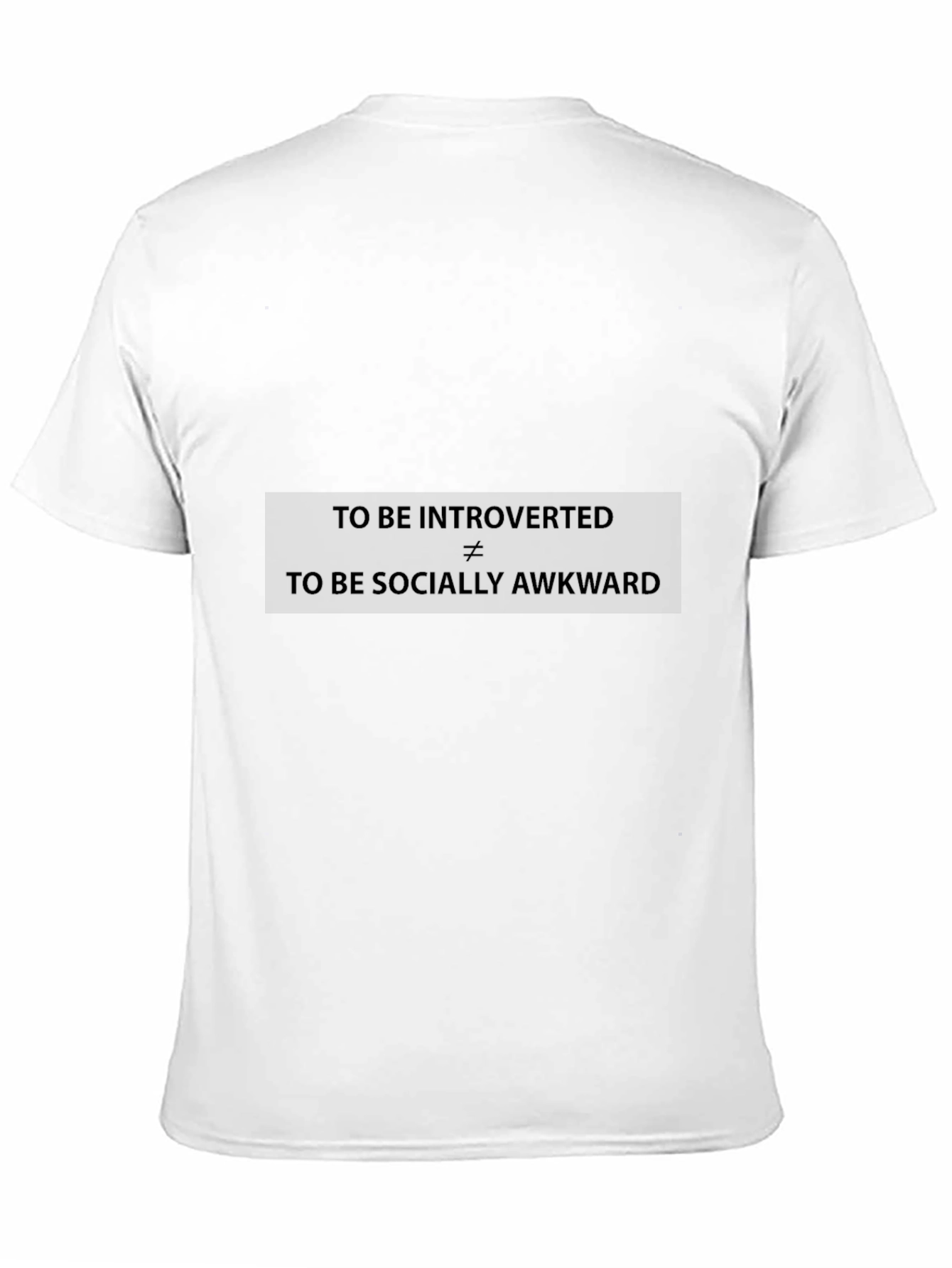 Introverted Not Awkward Graphic Tee - Unisex Black T-Shirt