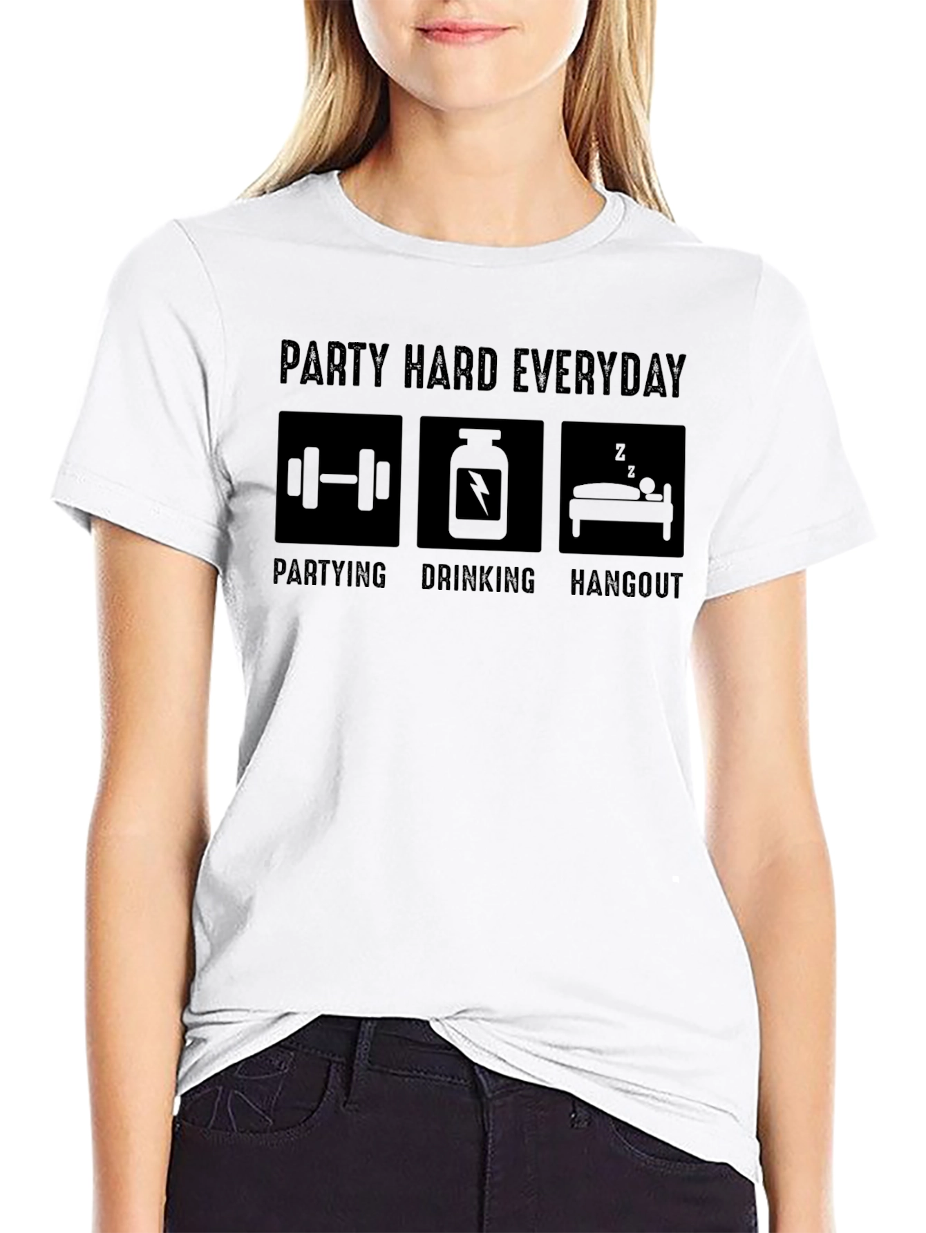 Party Hard Everyday Graphic T-Shirt