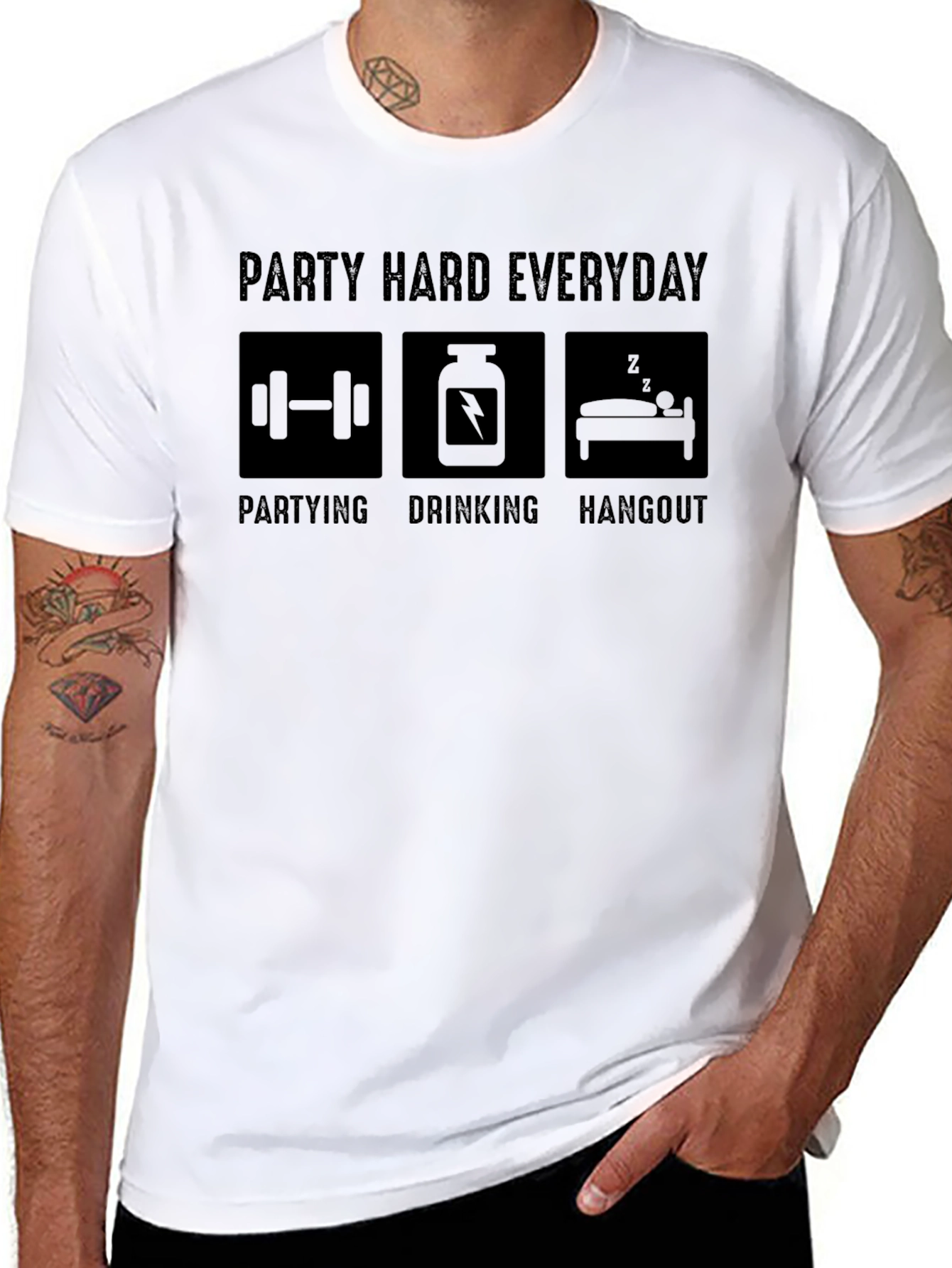 Party Hard Everyday Graphic T-Shirt