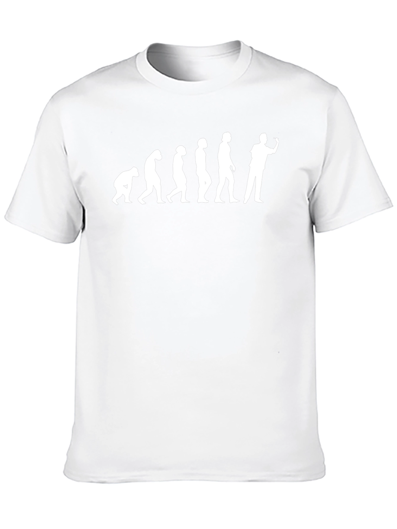 Evolution of Man Dart Player T-Shirt - Black