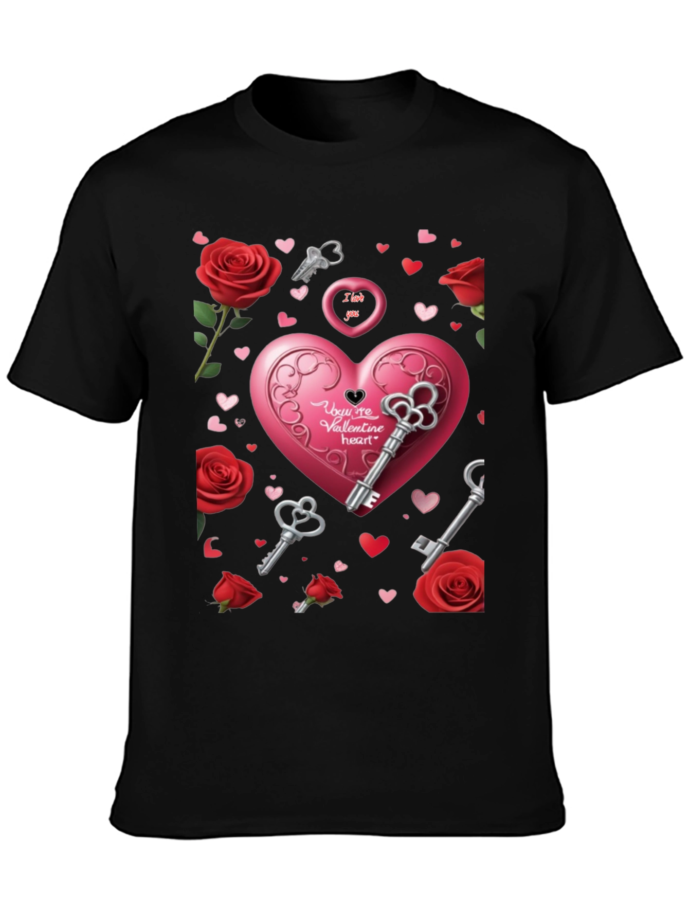 Valentines Day Heart & Keys T-Shirt