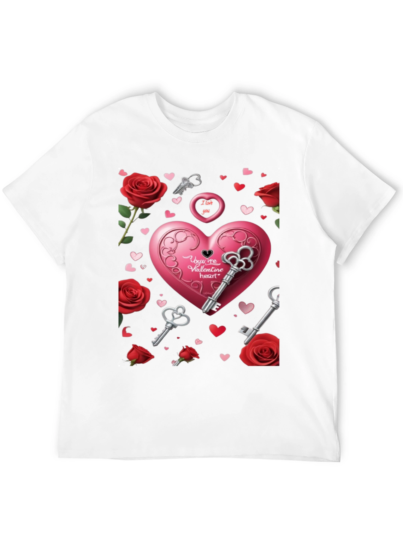 Valentines Day Heart & Keys T-Shirt